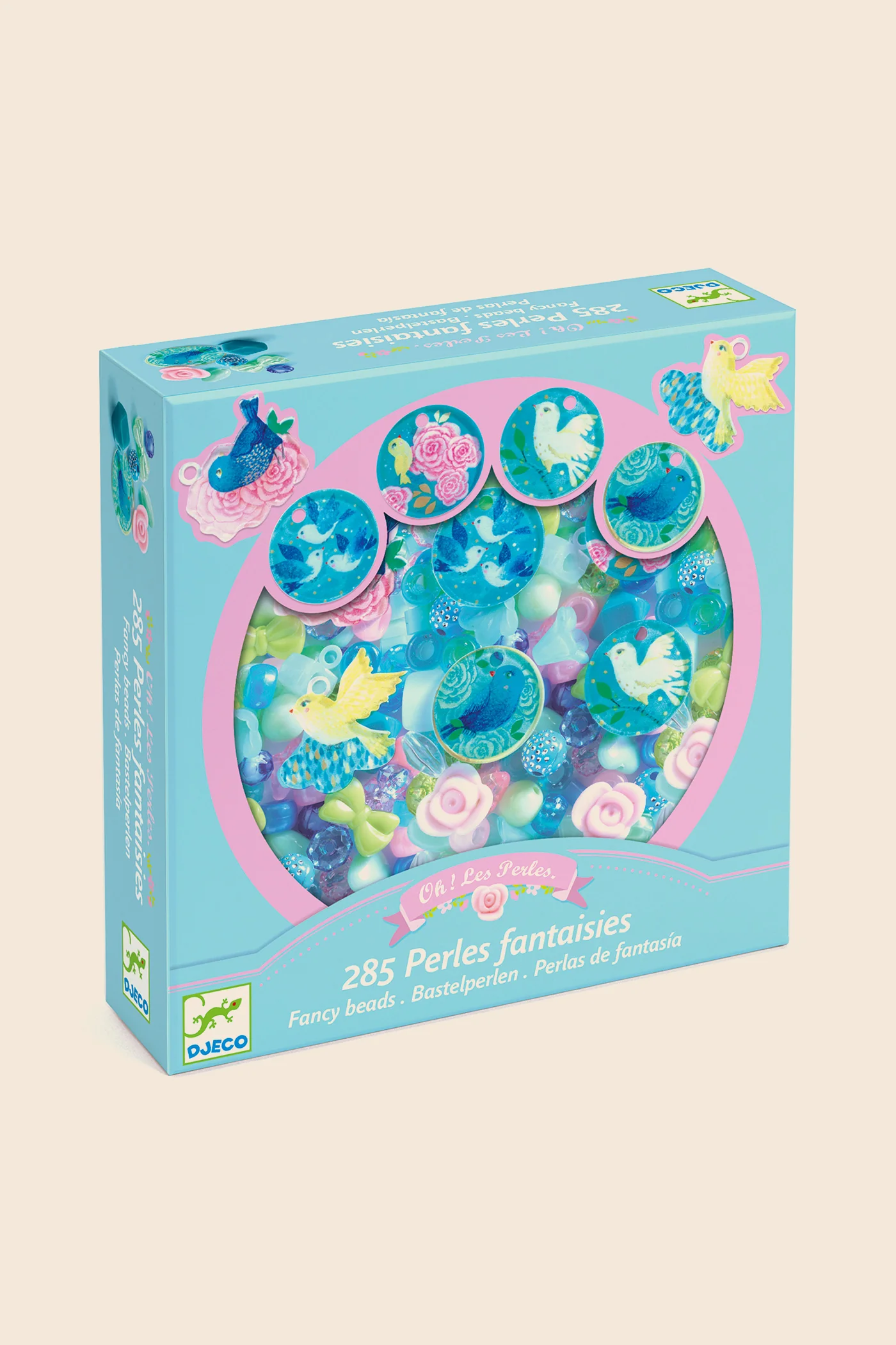 Djeco - 285 Fancy Beads - Birds