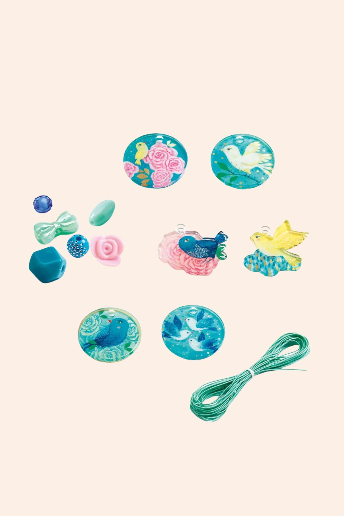 Djeco - 285 Fancy Beads - Birds - Image 2