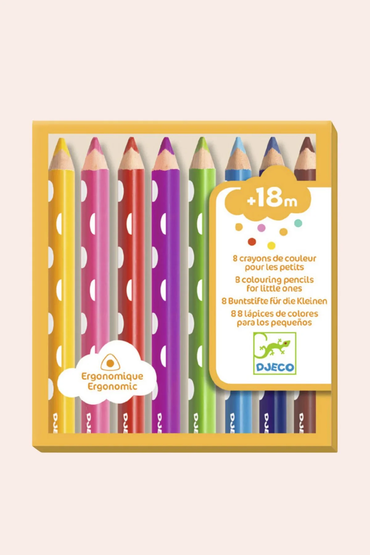 Djeco - 8 Colouring Pencils for Little Ones