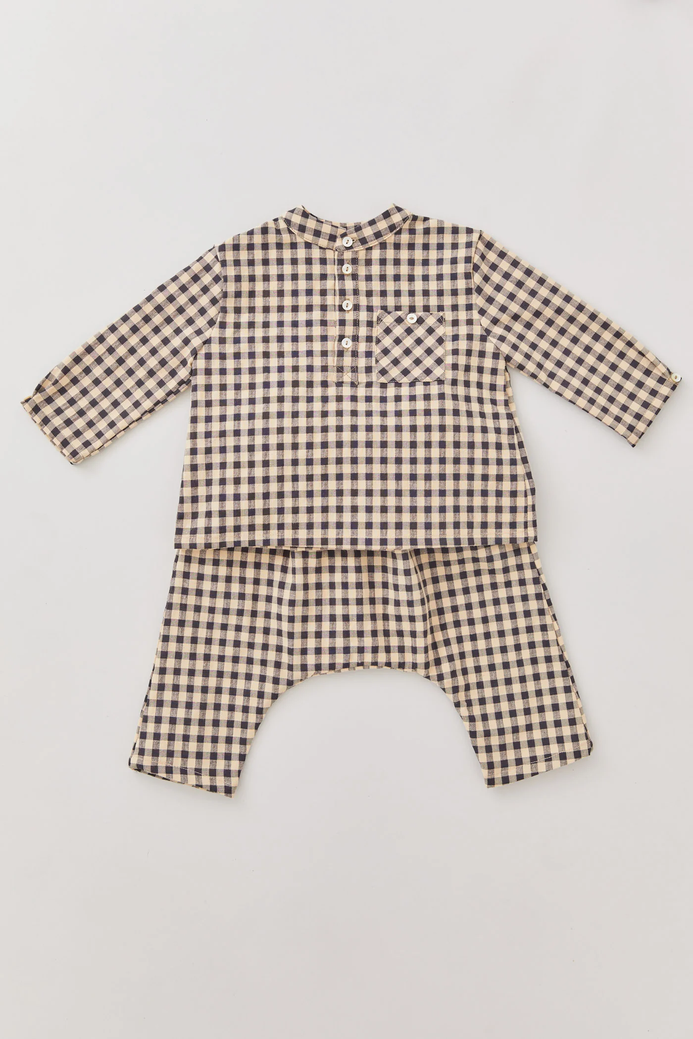 Apple Shirt - Latte Check - Image 4
