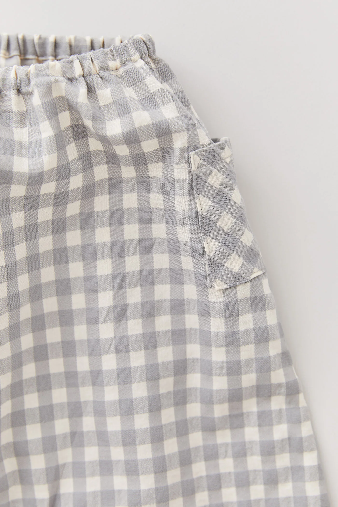 Apple Trousers - Cream/Grey Check - Image 4