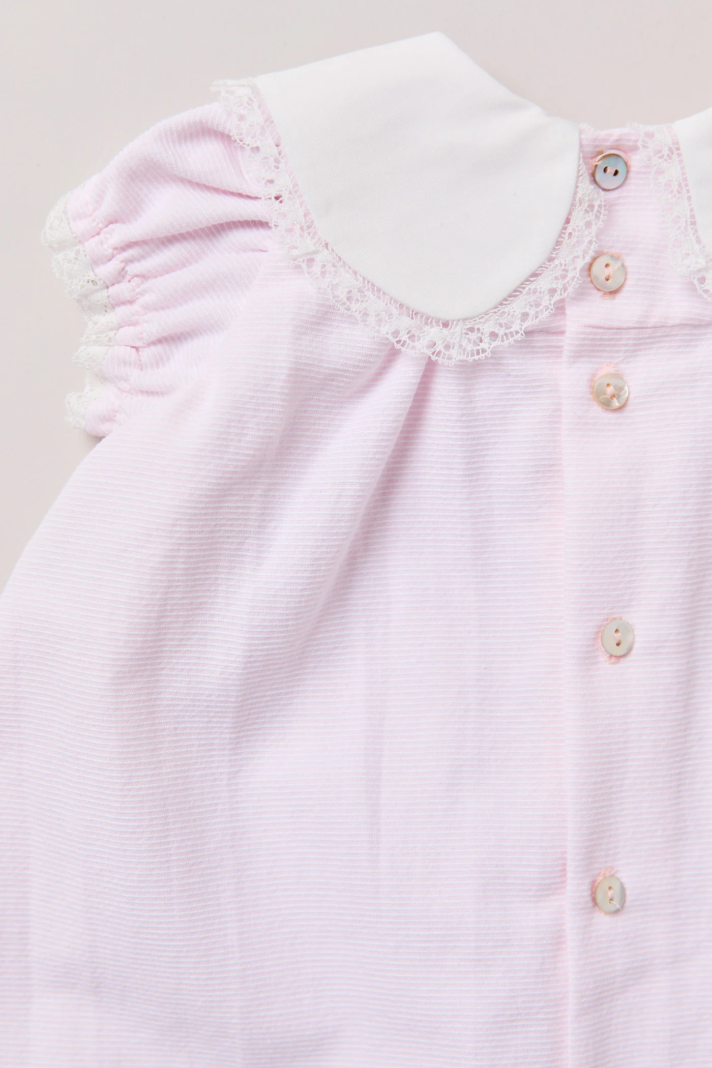 Baby Bubble Dress in Pink Stripes - Image 7