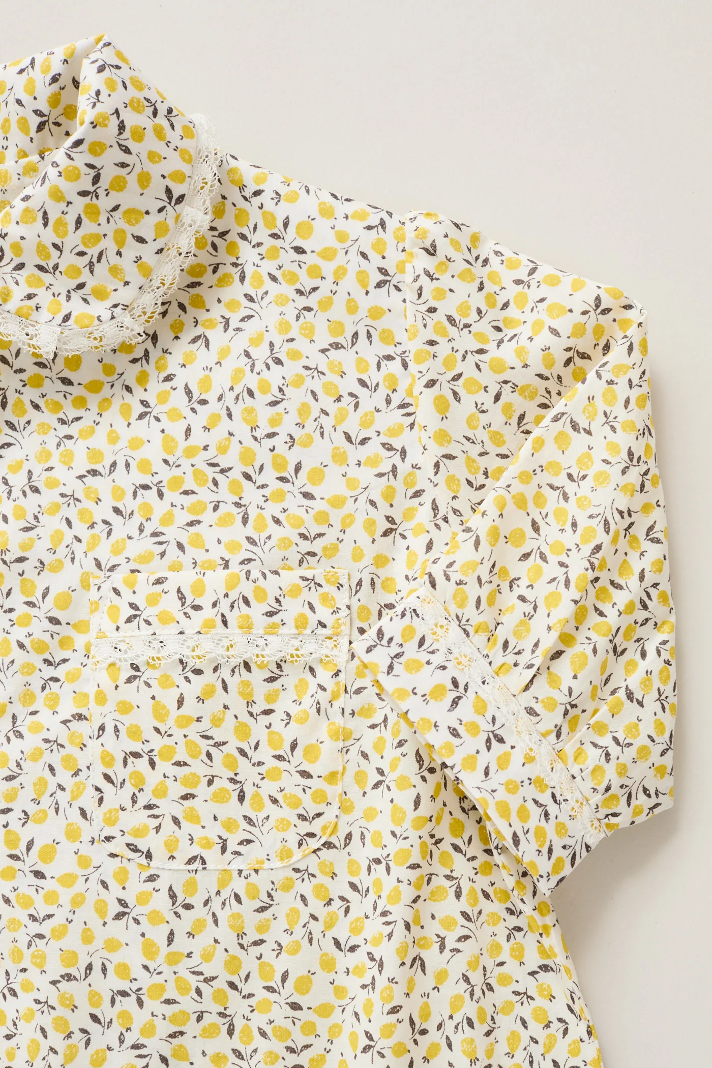 Baby Pyjama in Liberty Lemons Print - Image 4
