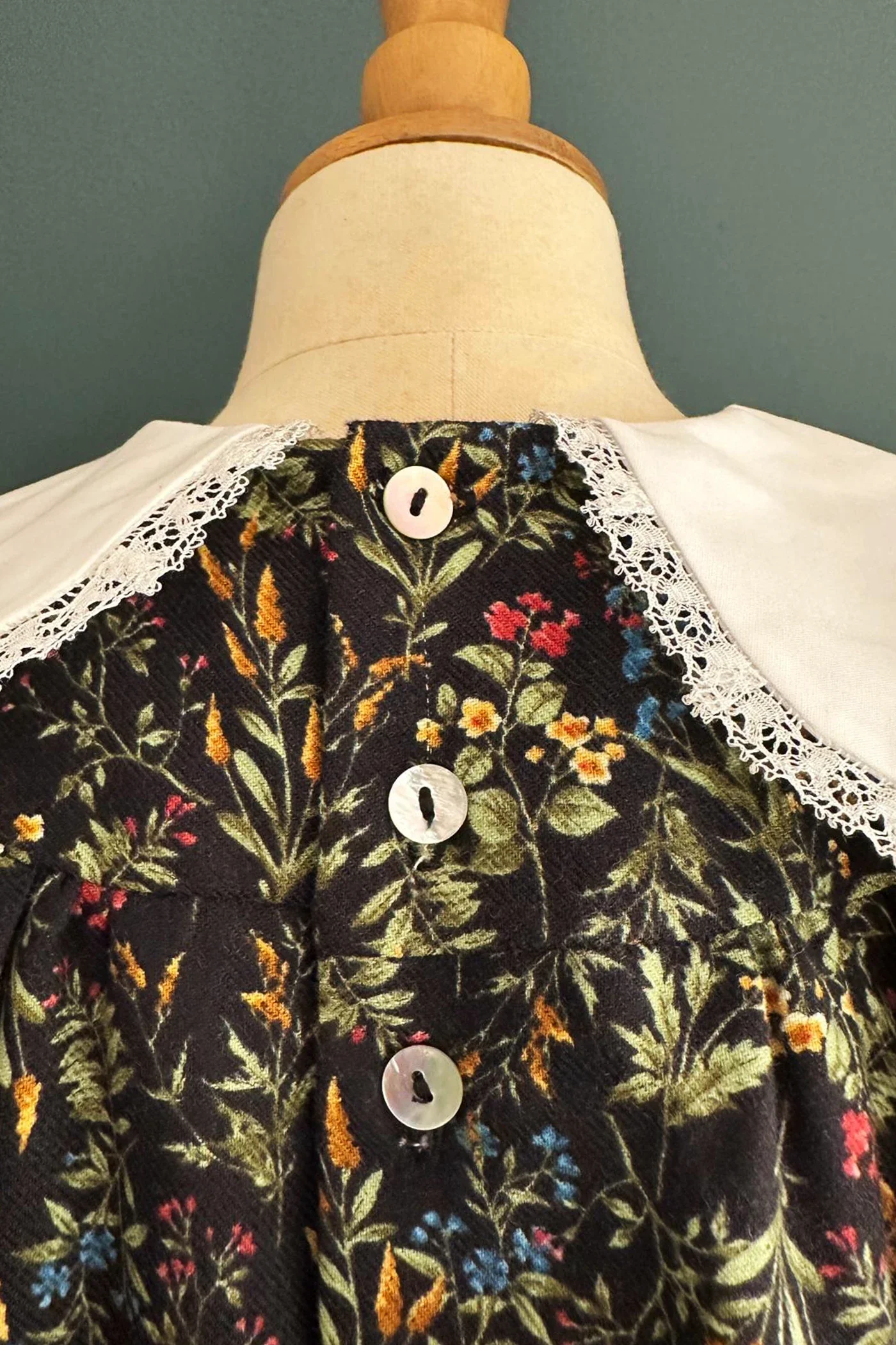 Bubble Dress in Autumn Meadow Cord - Image 8