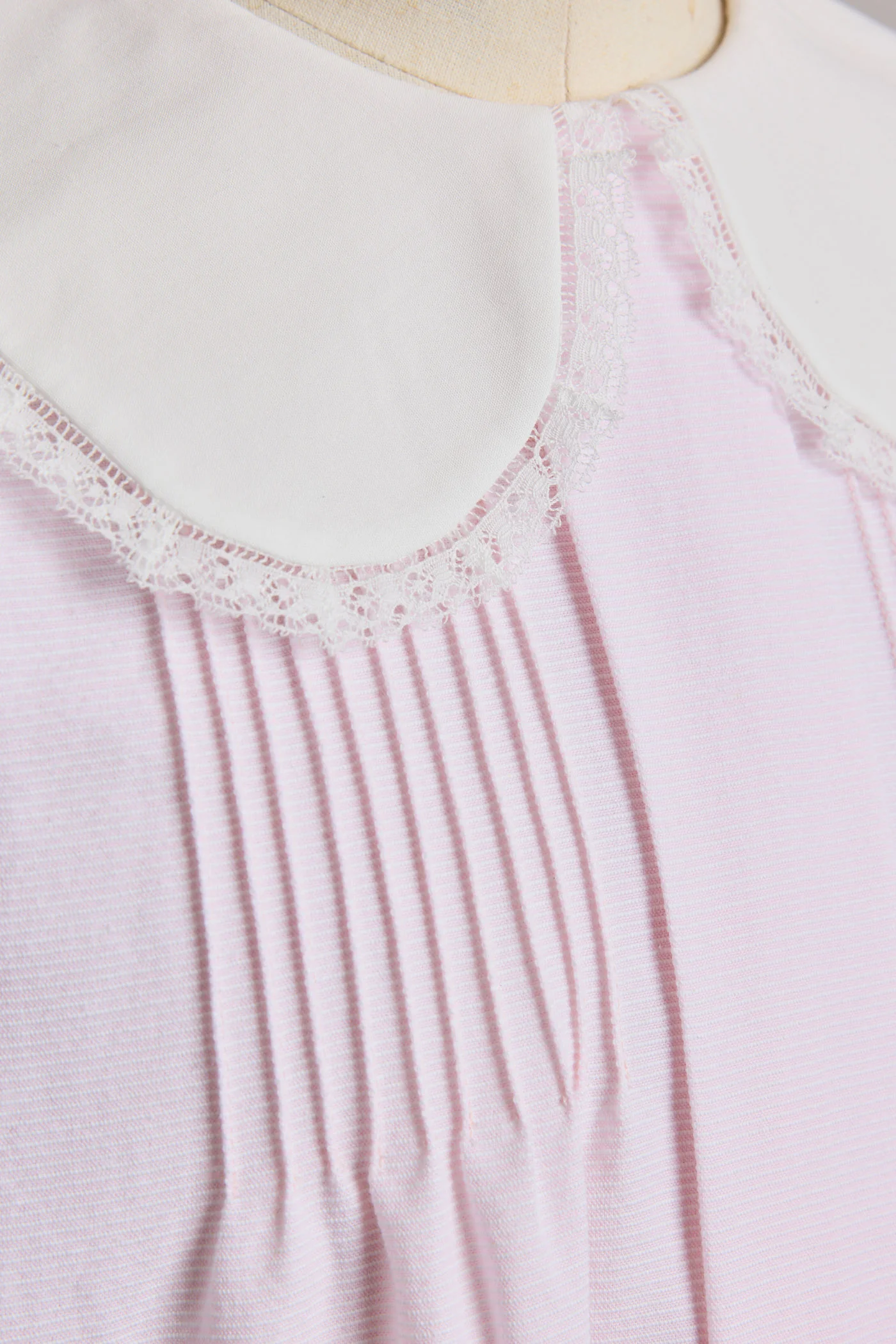 Bubble Dress in Plain Stripes Pink - Image 5