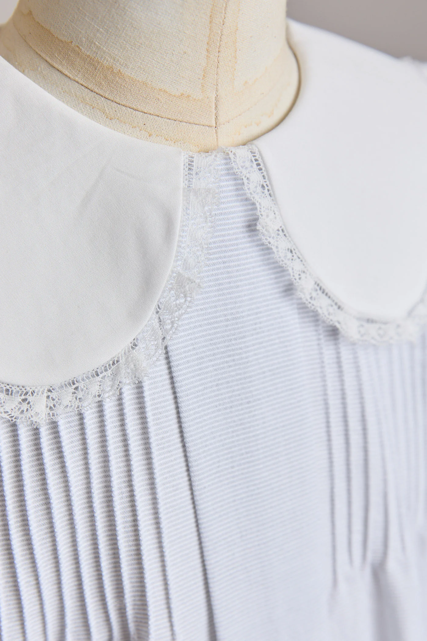 Bubble Dress in Plain Stripes Grey - Image 3