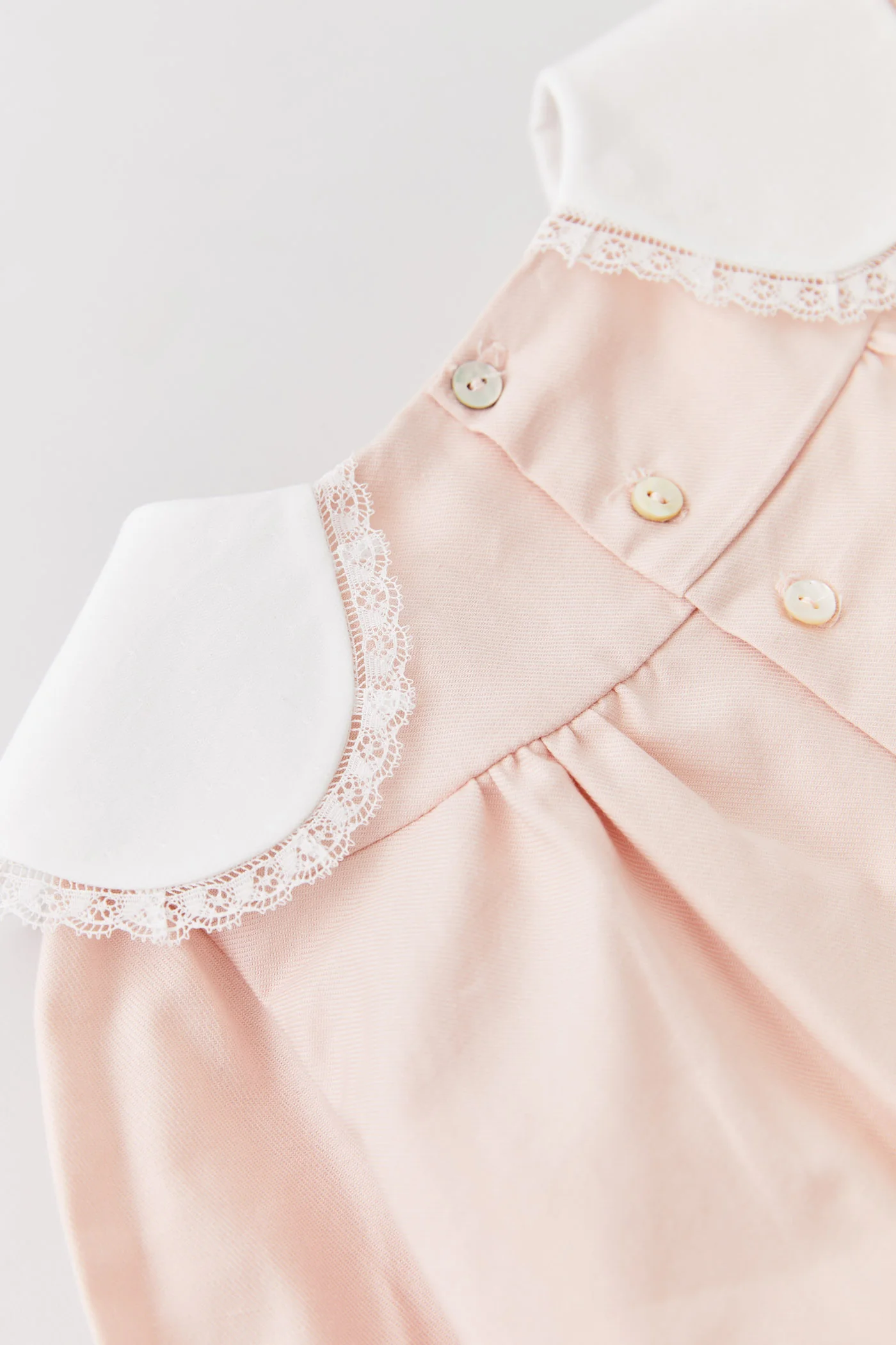Bubble Dress Long Sleeve in Blush Pink - Image 3