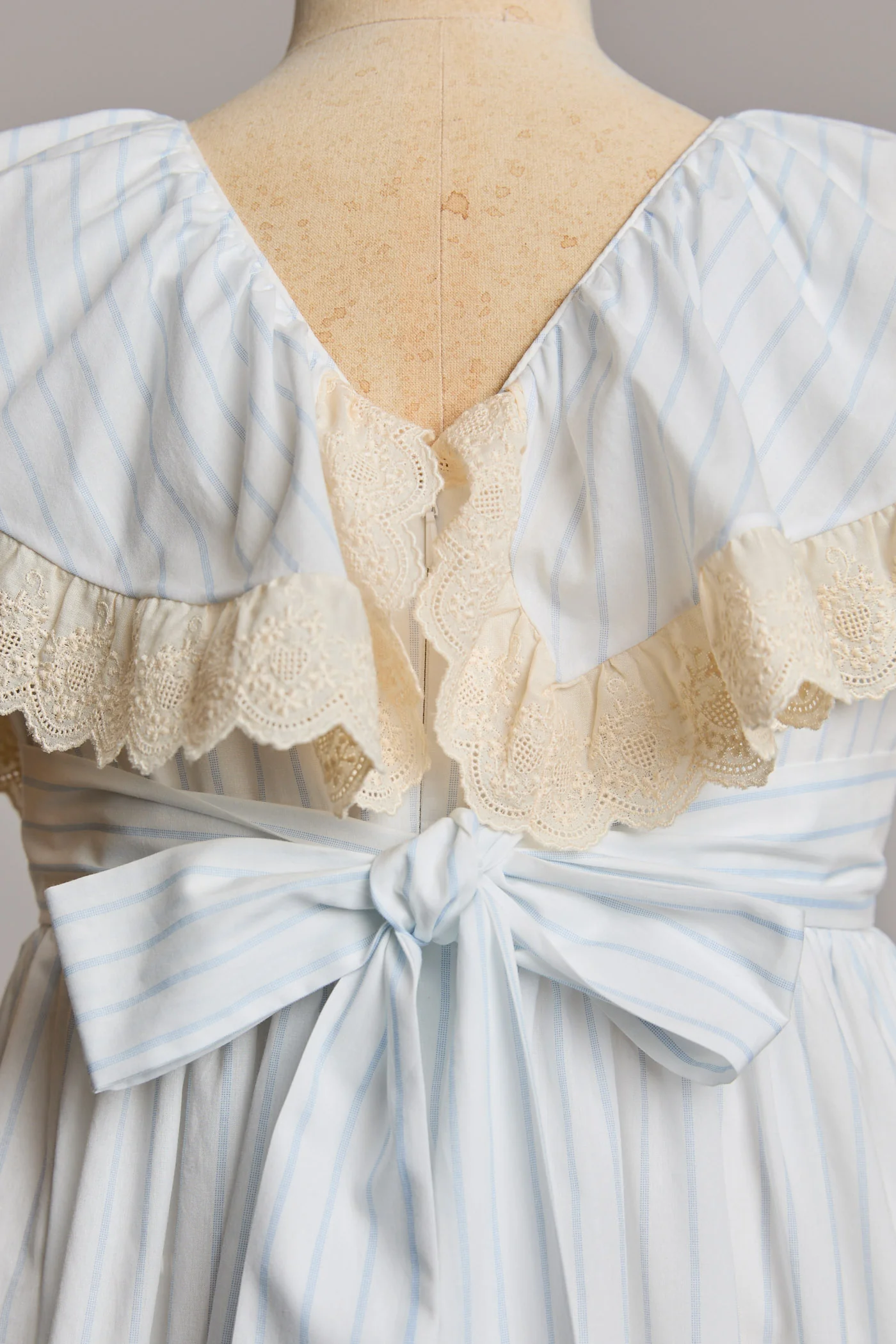 Butterfly Dress Blue Stripes - Image 12