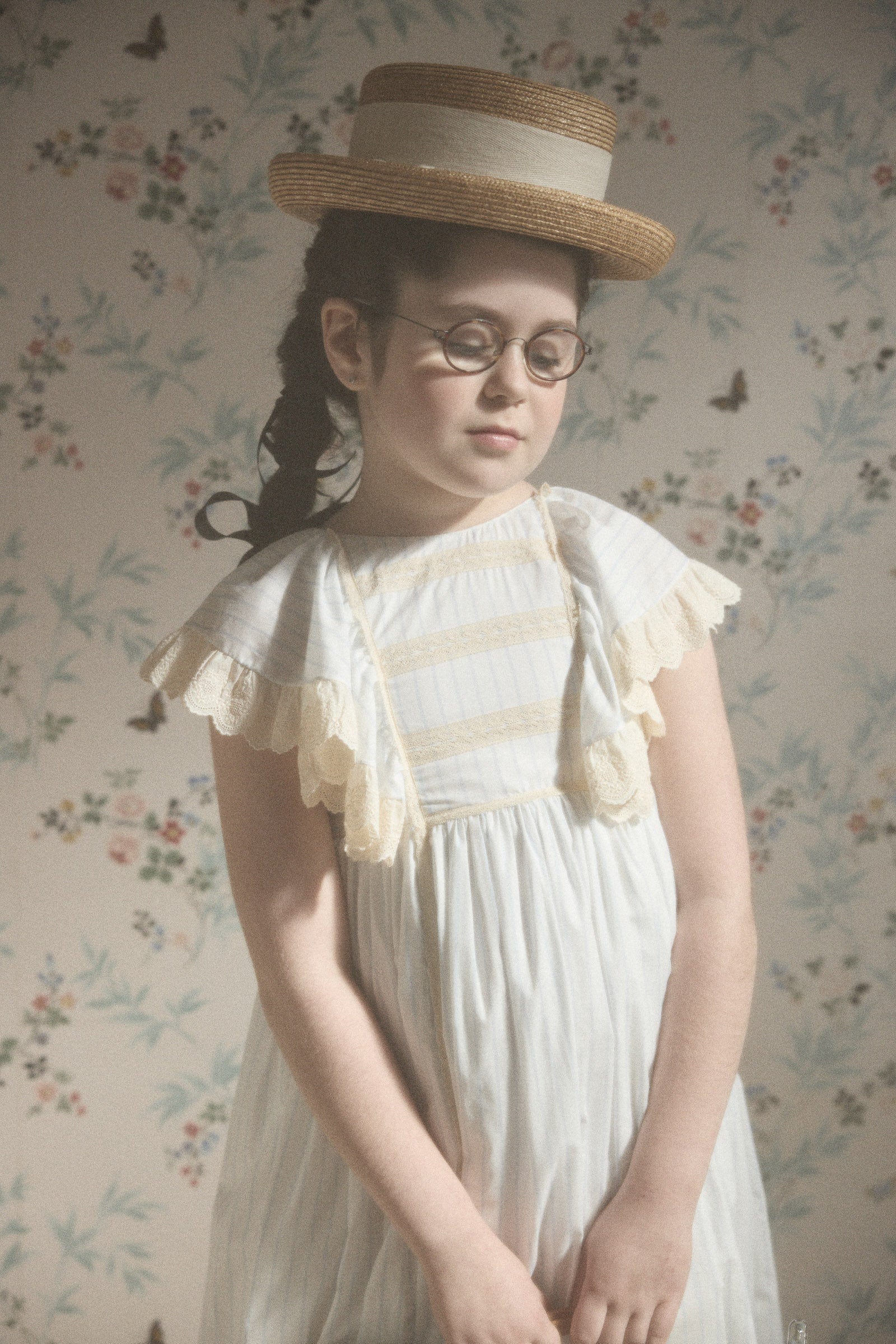 Butterfly Dress Blue Stripes - Image 13