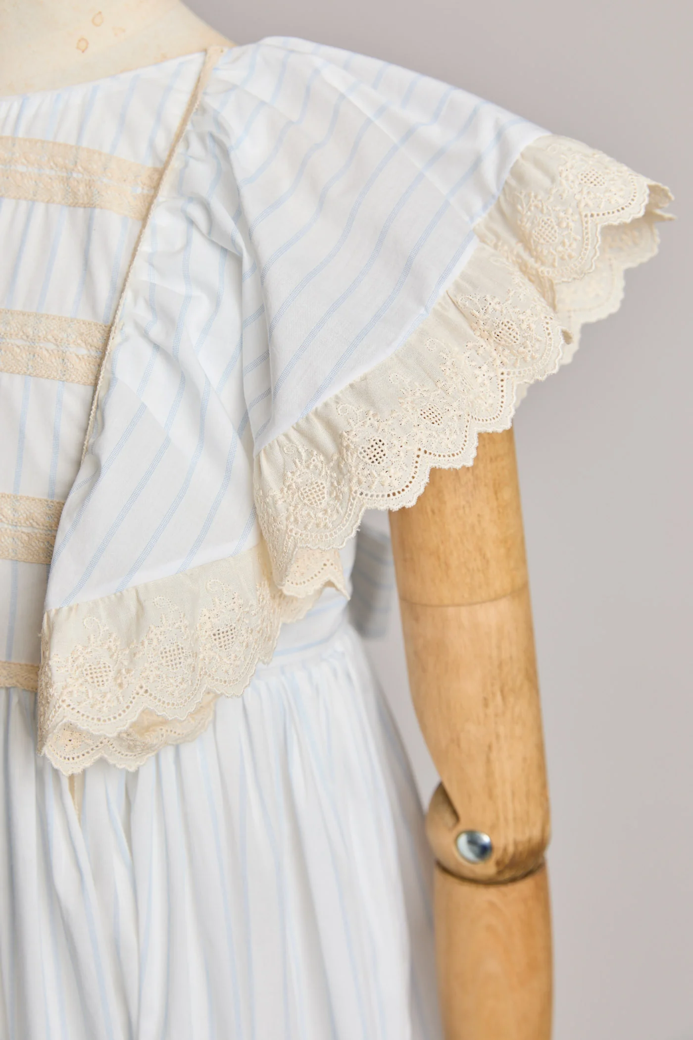 Butterfly Dress Blue Stripes - Image 18