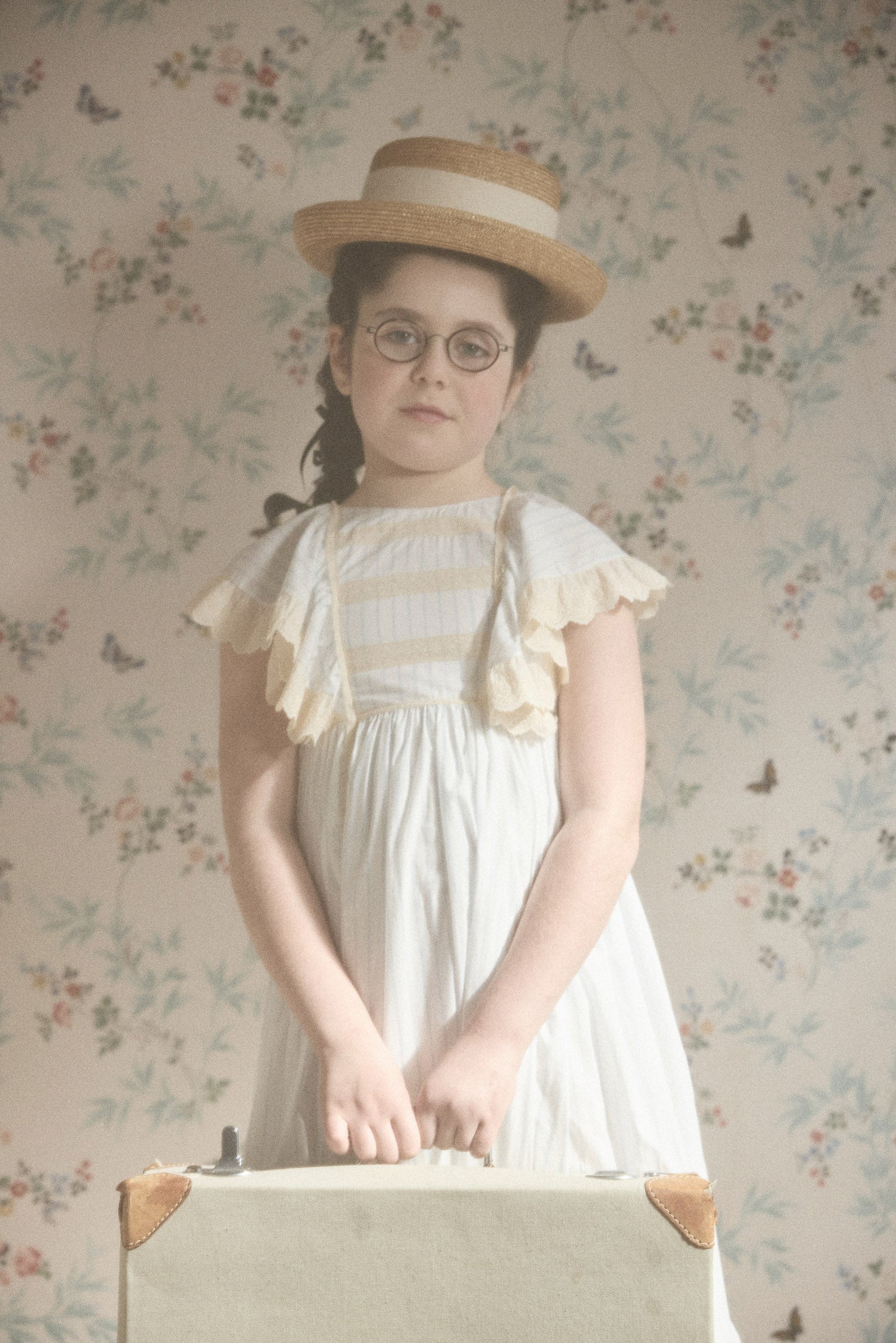 Butterfly Dress Blue Stripes - Image 4