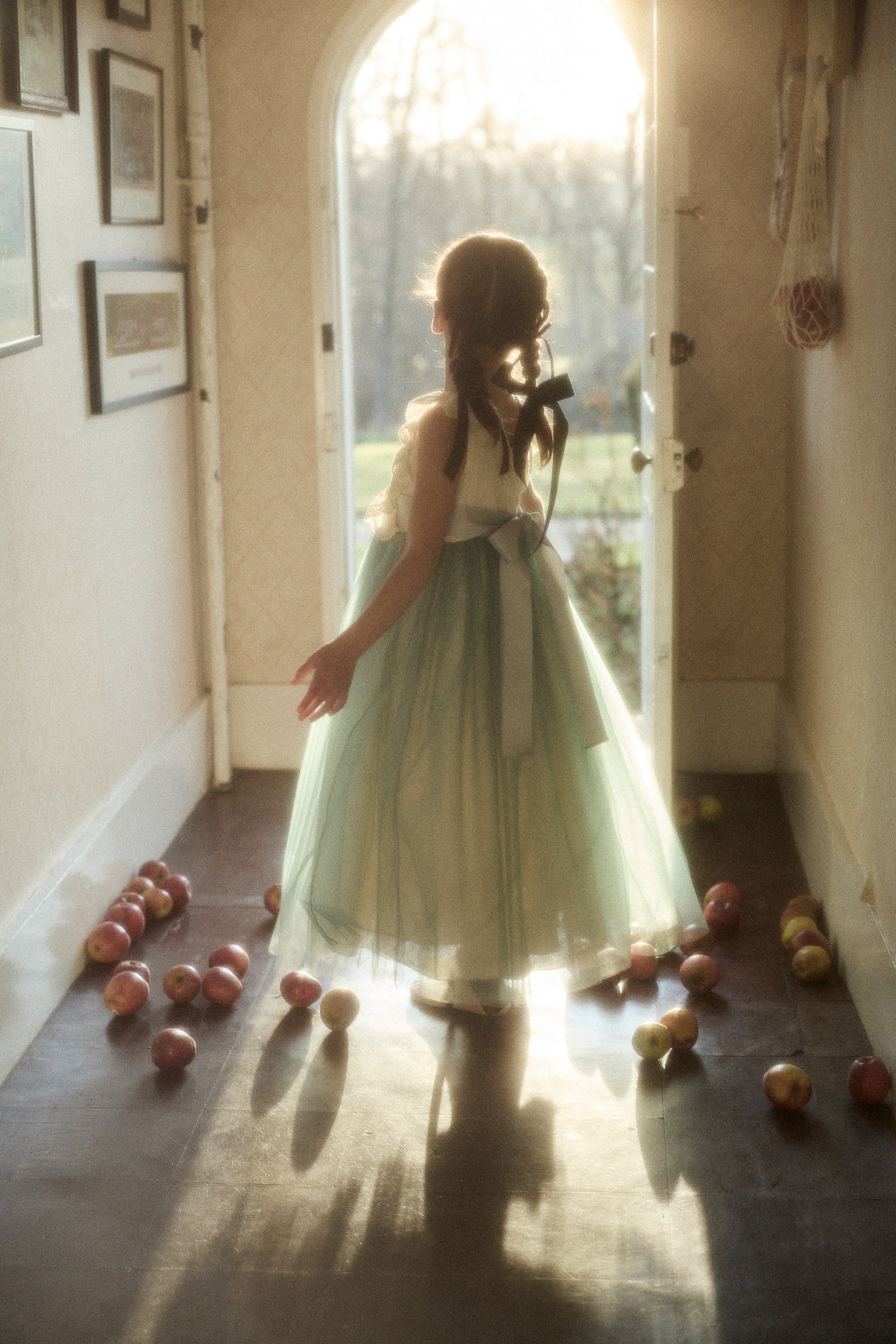 Butterfly Dress in Cream Mint - Image 14