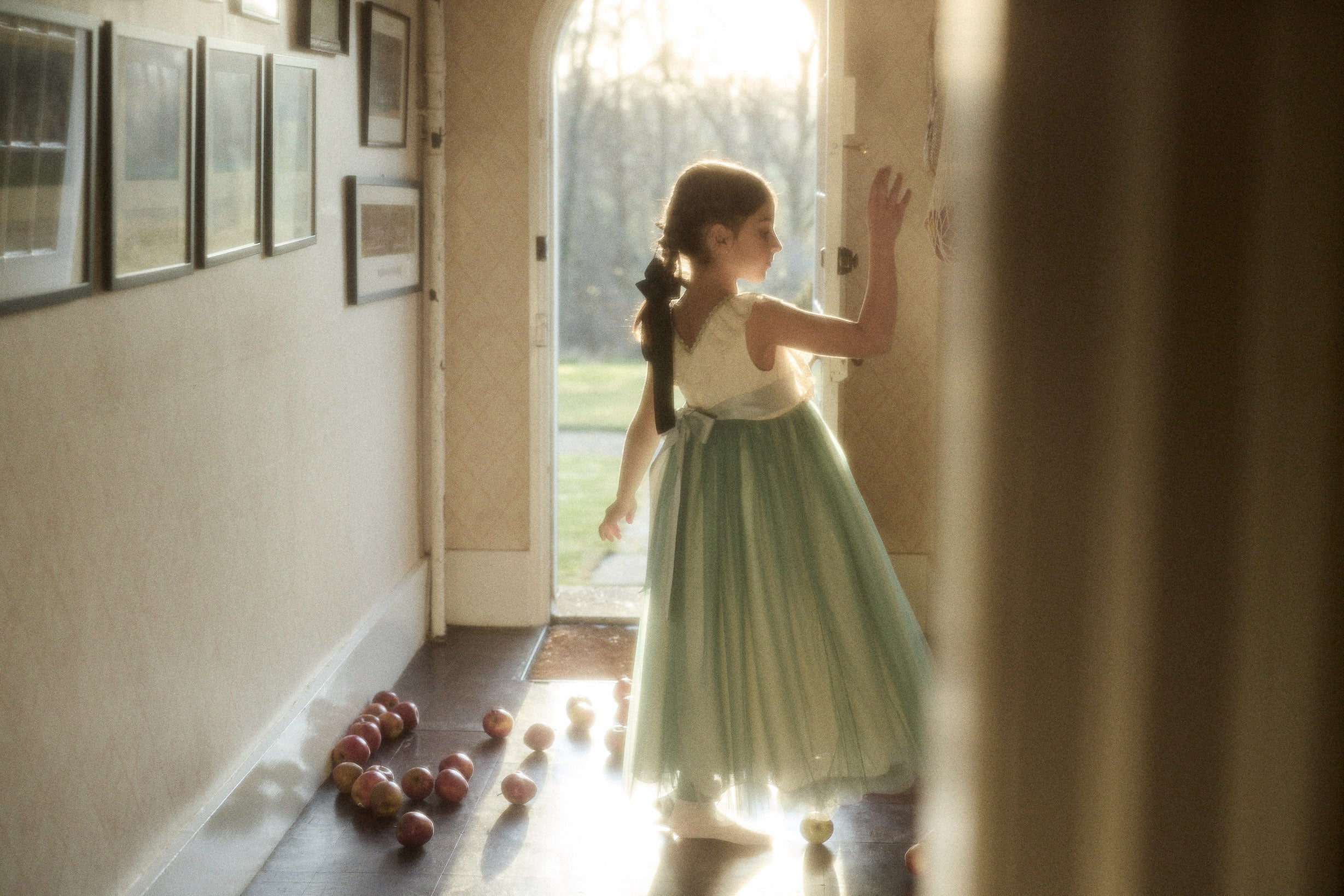Butterfly Dress in Cream Mint - Image 23