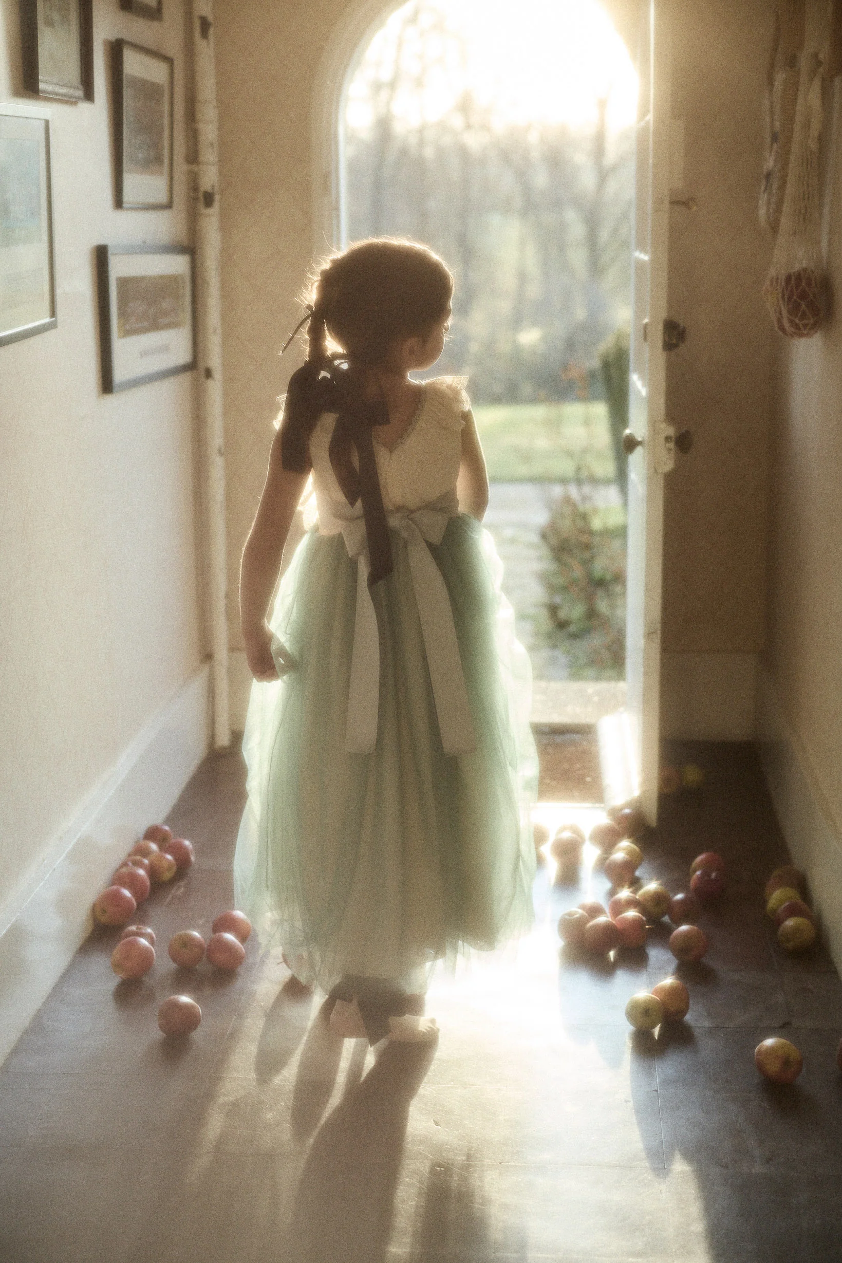 Butterfly Dress in Cream Mint - Image 8