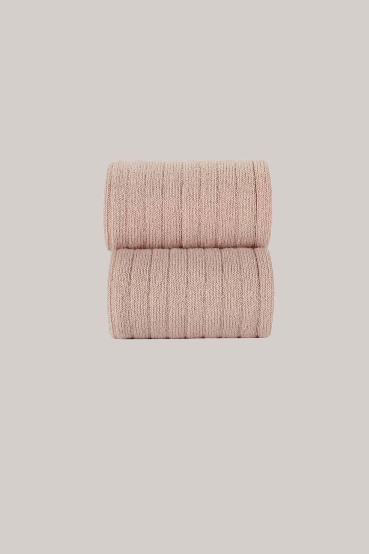 Cóndor Basic Rib Knee High Socks-Rosa Empolvado - Image 2
