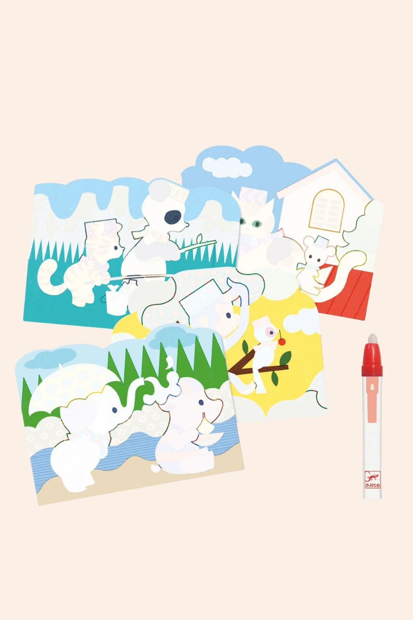 Djeco - Magic Colouring - Hidden Outside - Image 2
