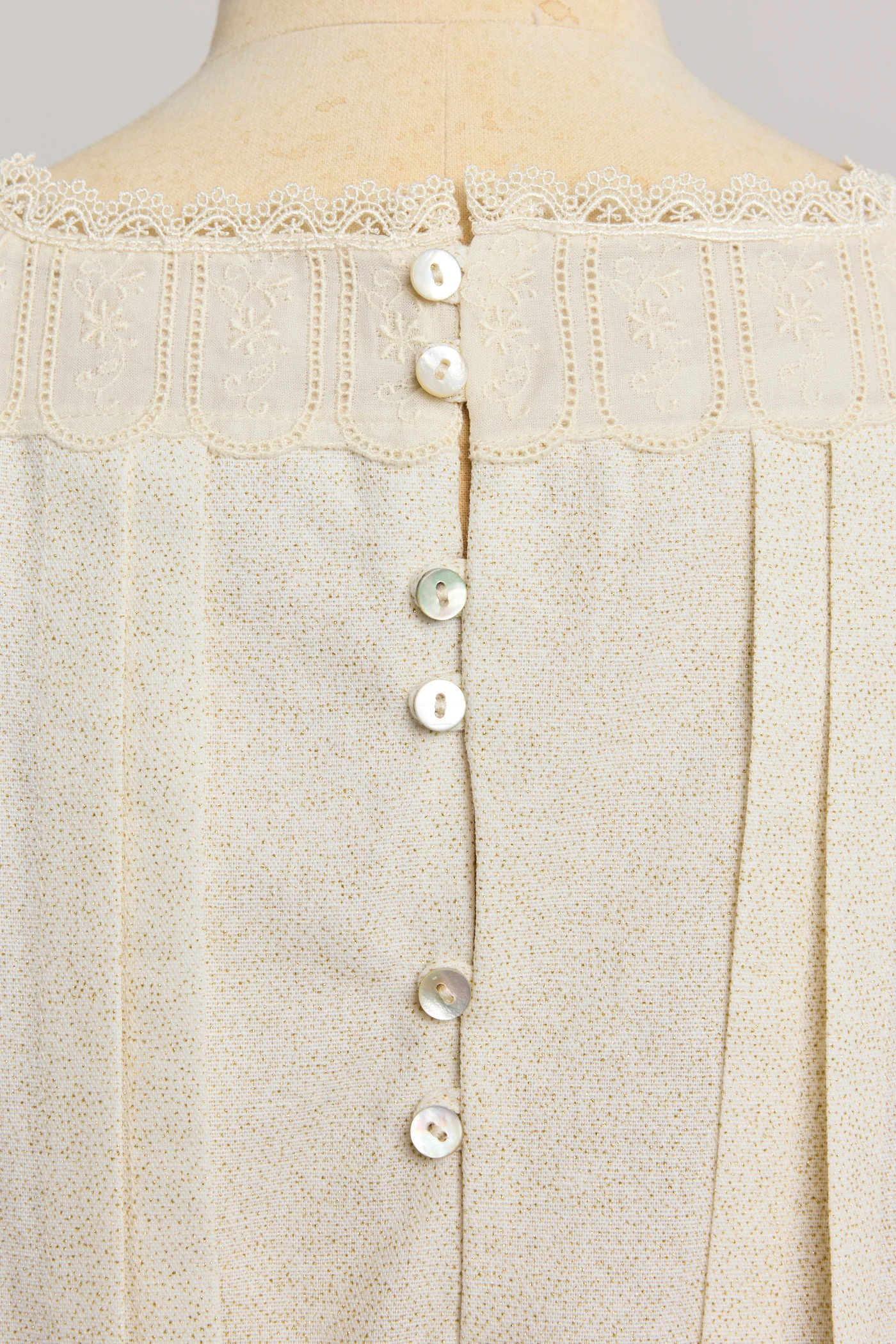 Custard Dress Cream in Gold Glitter - Image 8