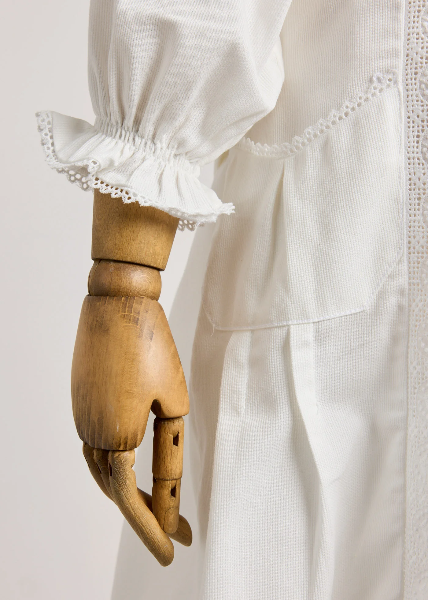 Custard Dress In White - Image 9