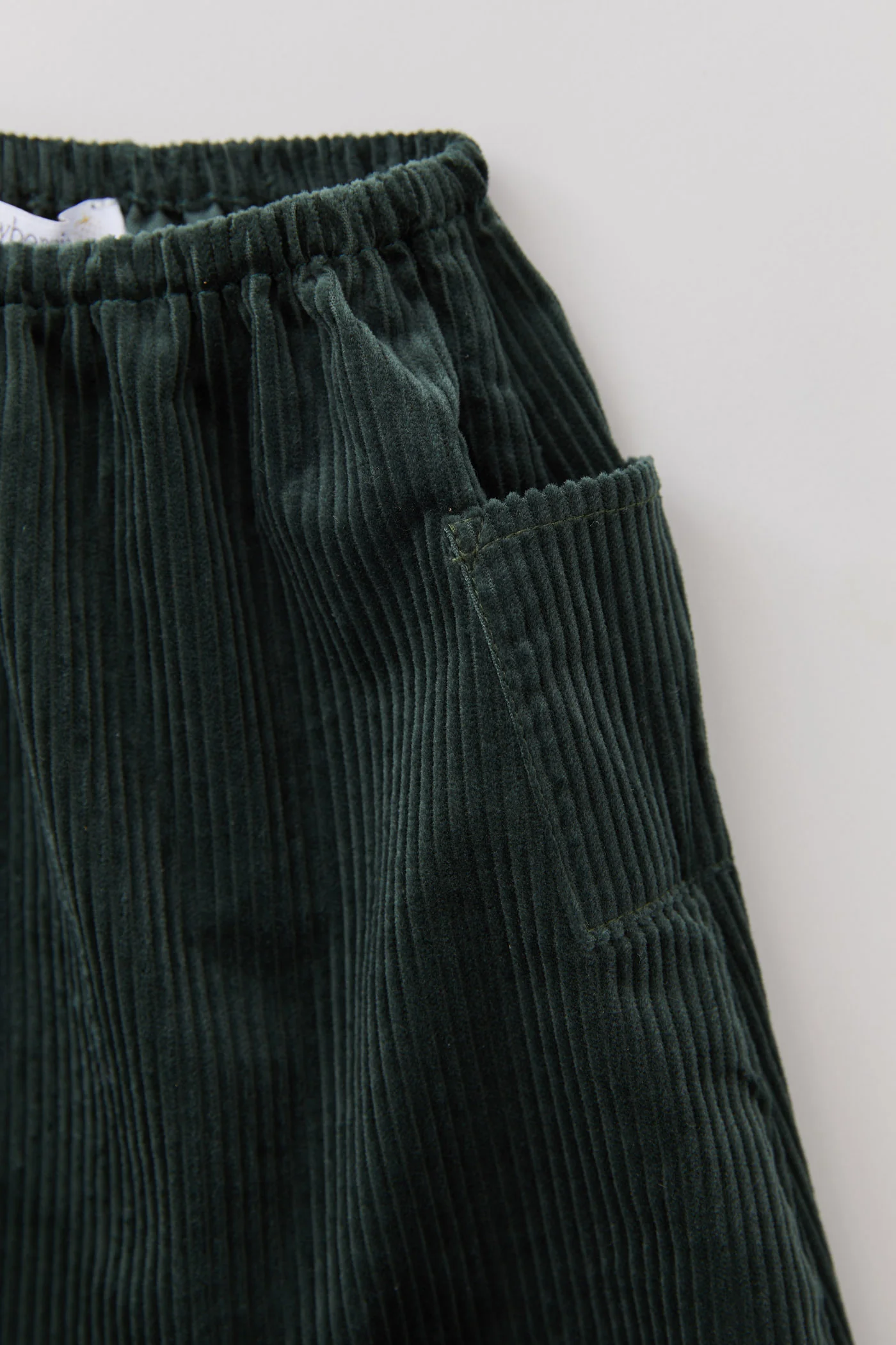Apple Trousers - BabyCord Dark Green - Image 4