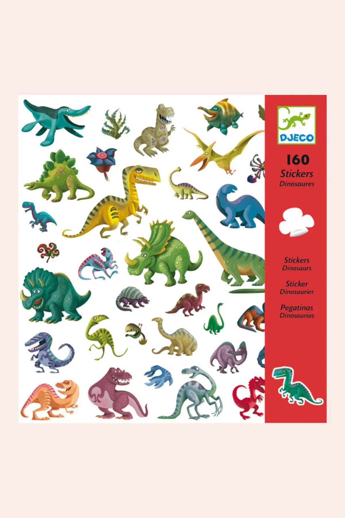 Djeco - 160 Stickers - Dinosaurs