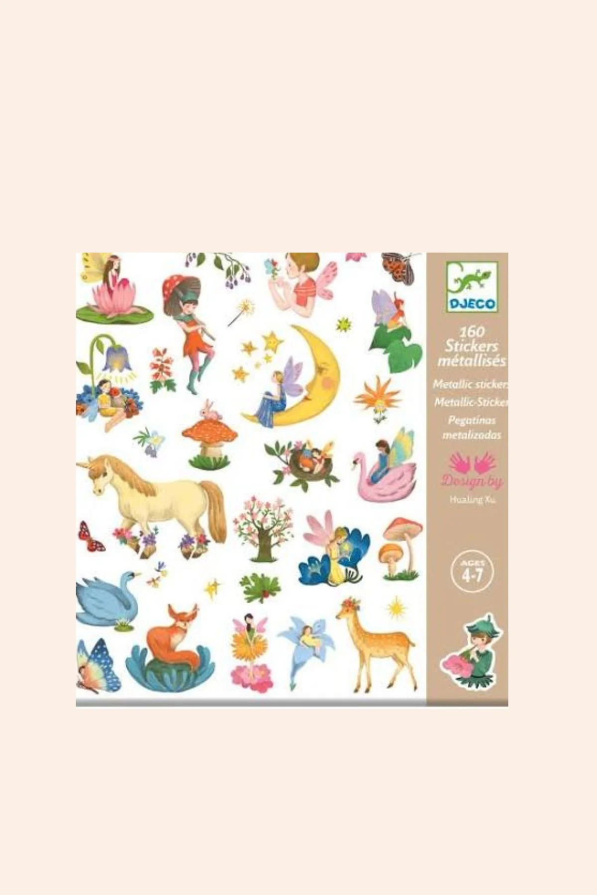 Djeco - 160 stickers - Metallic Fantasy