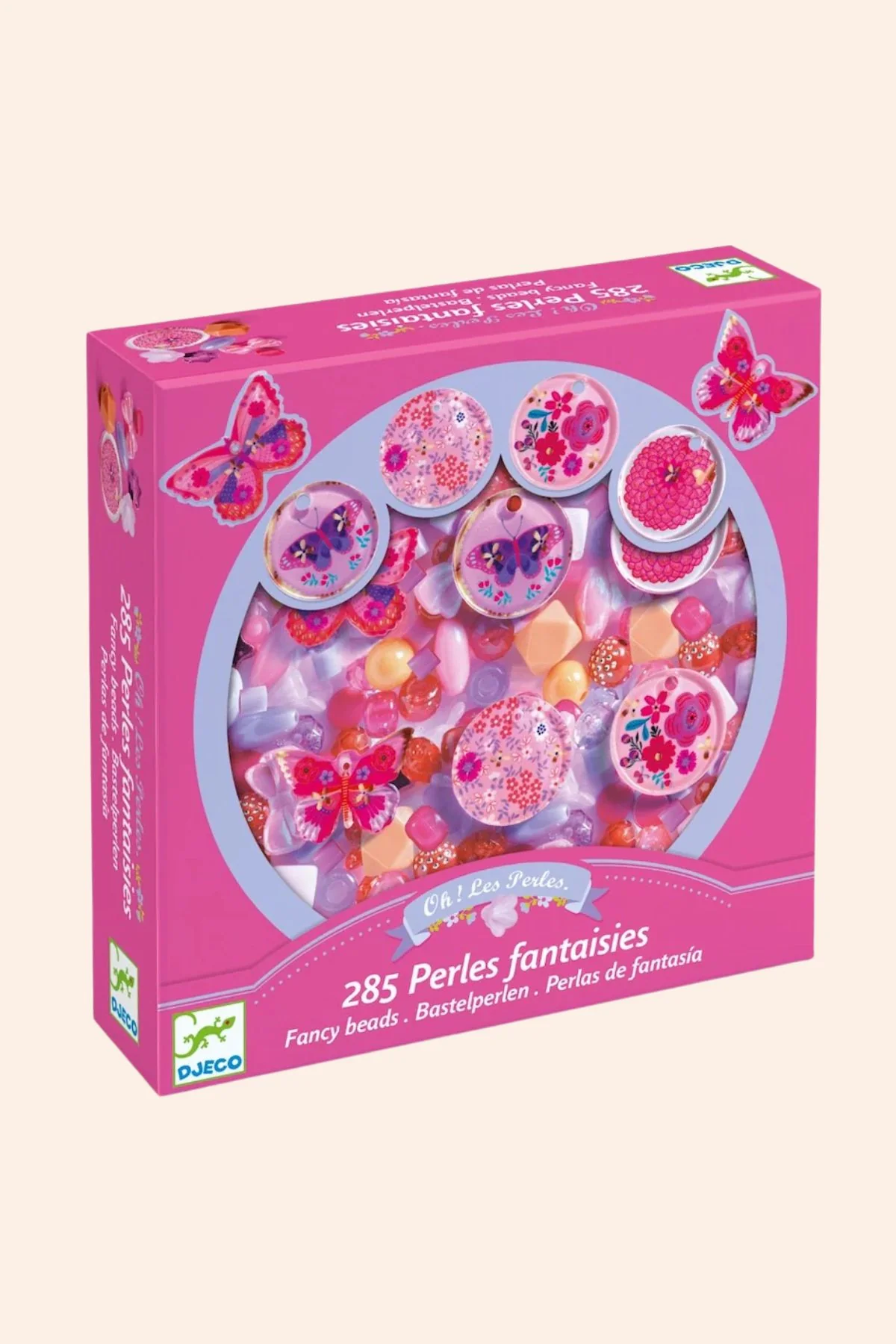 Djeco - 285 Fancy Beads - Butterflies