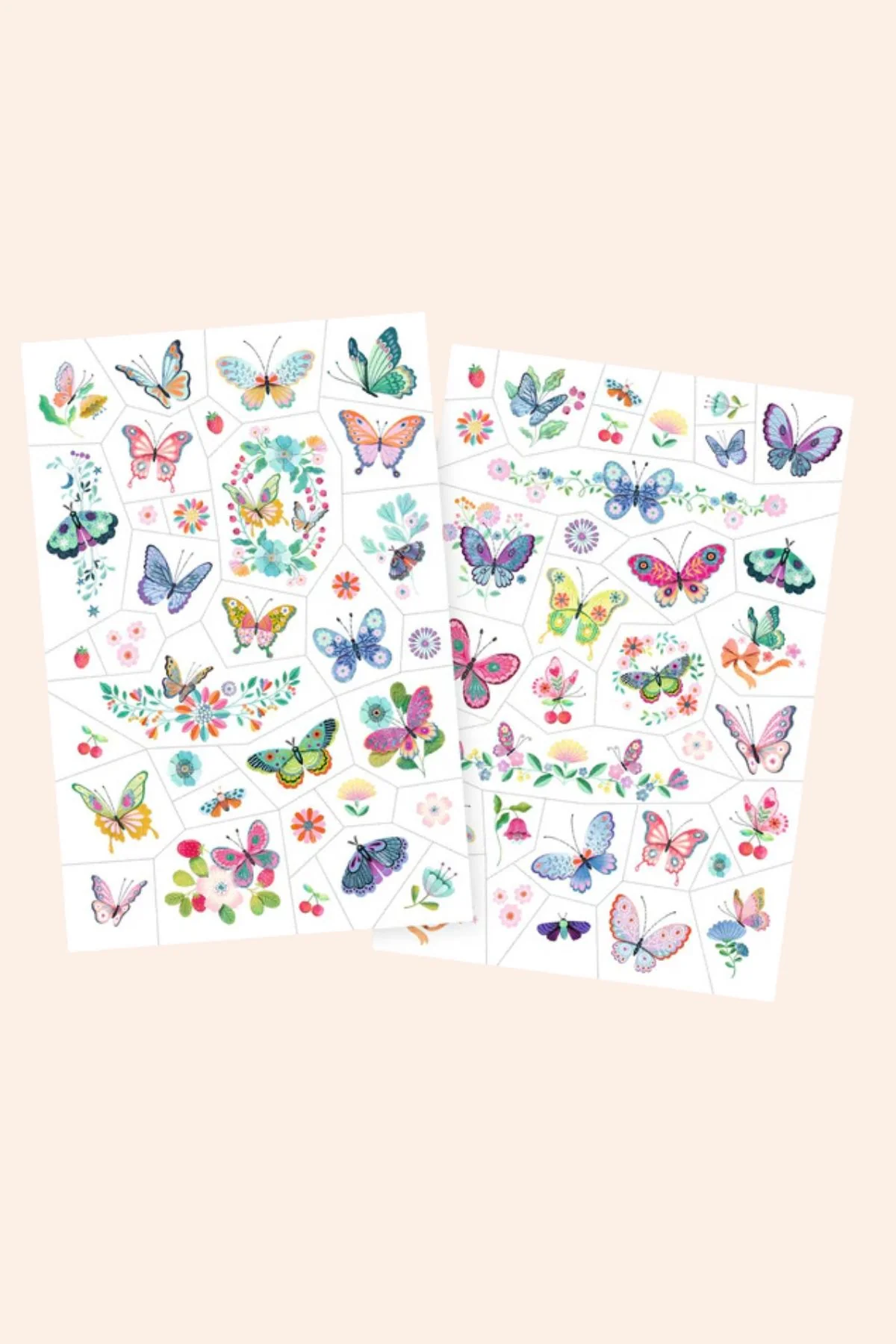 Djeco - 50 Tattoos, Dream Butterflies - temporary tattoos - Image 2
