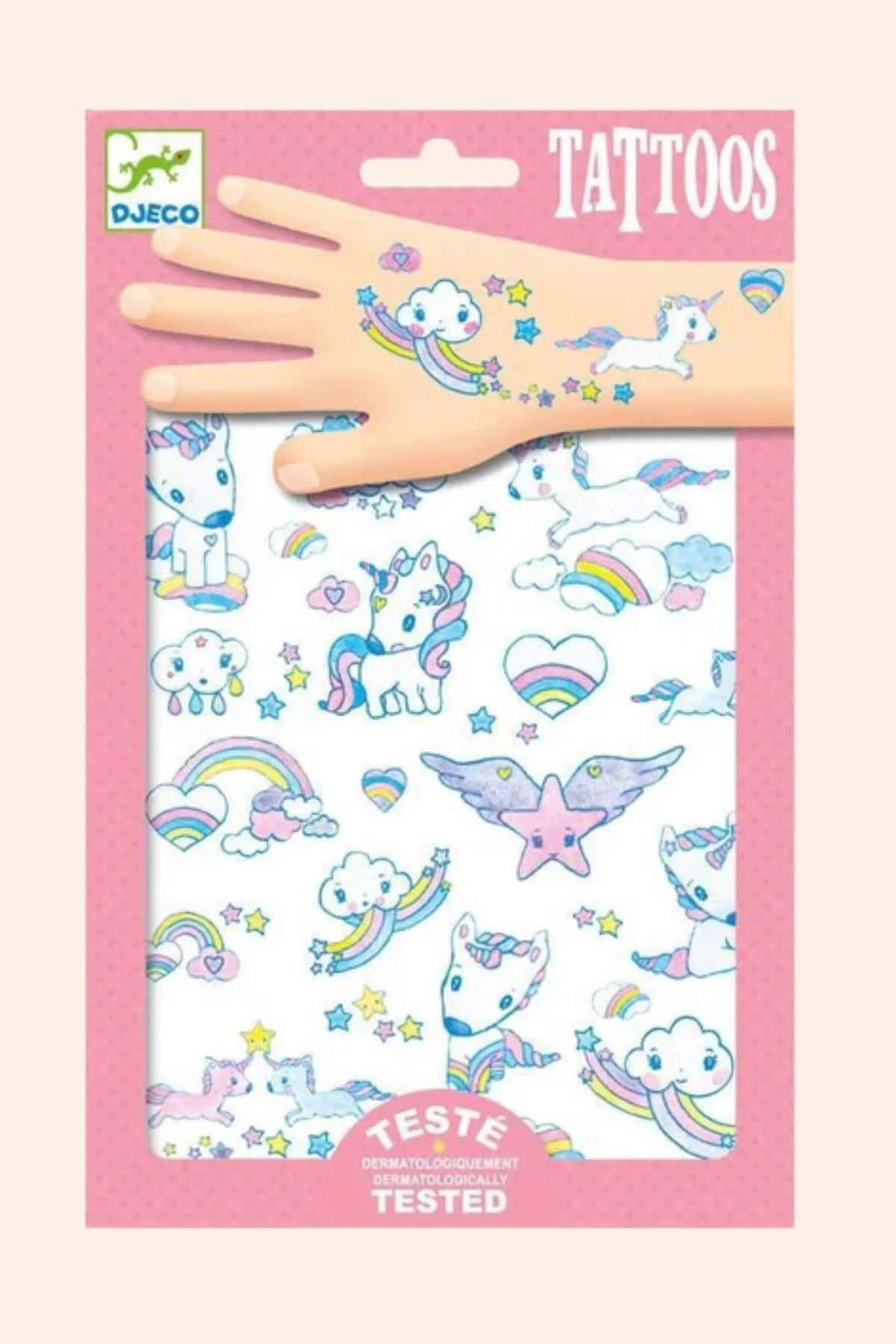 Djeco - 50 Temporary Tattoos - Unicorns