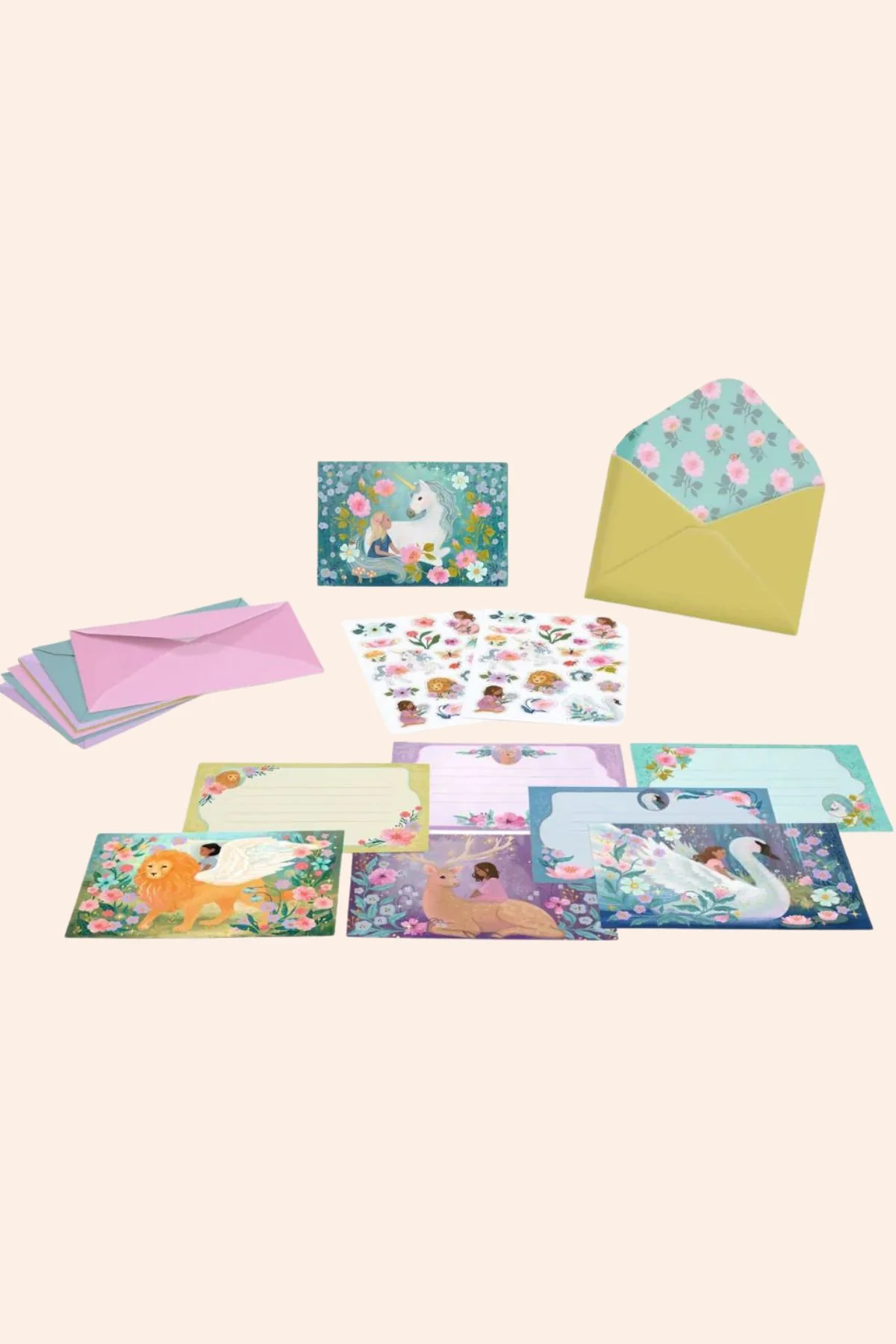 Djeco - 8 Invitations & Stickers - Animal Fanfare - Image 2