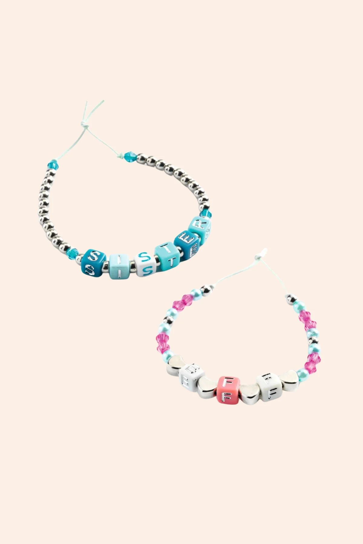 Djeco - Alphabet Beads - Argent - Silver - Image 2