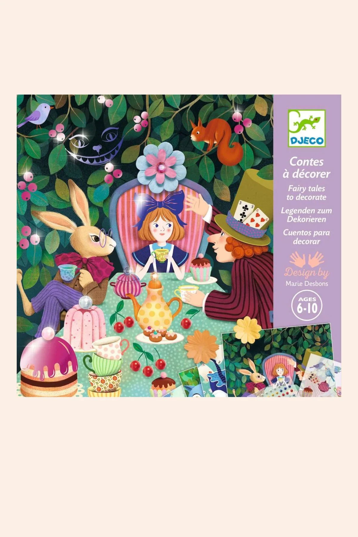 Djeco - Colouring Fairy Tale - In Wonderland - Image 3