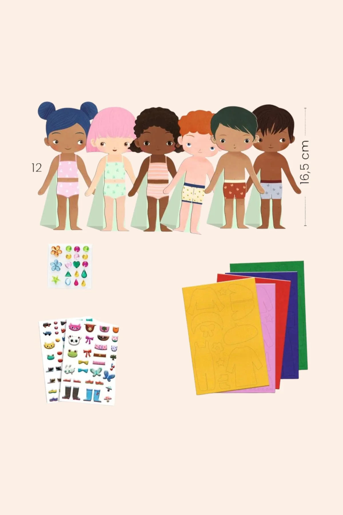 Djeco - Felt - Characters To Dress Up - Image 2
