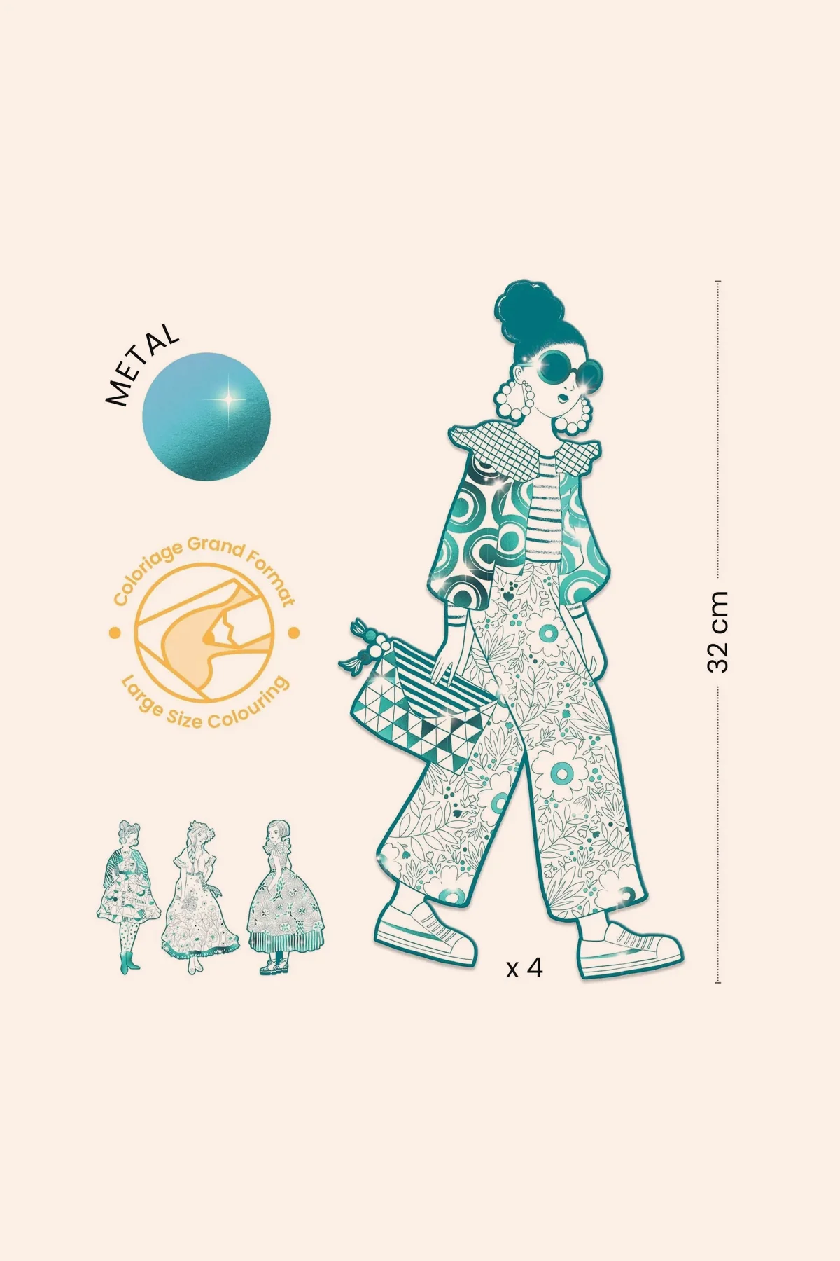 Djeco - Les Demoiselles - Fashion Colouring - Rebekka and Friends - Image 2