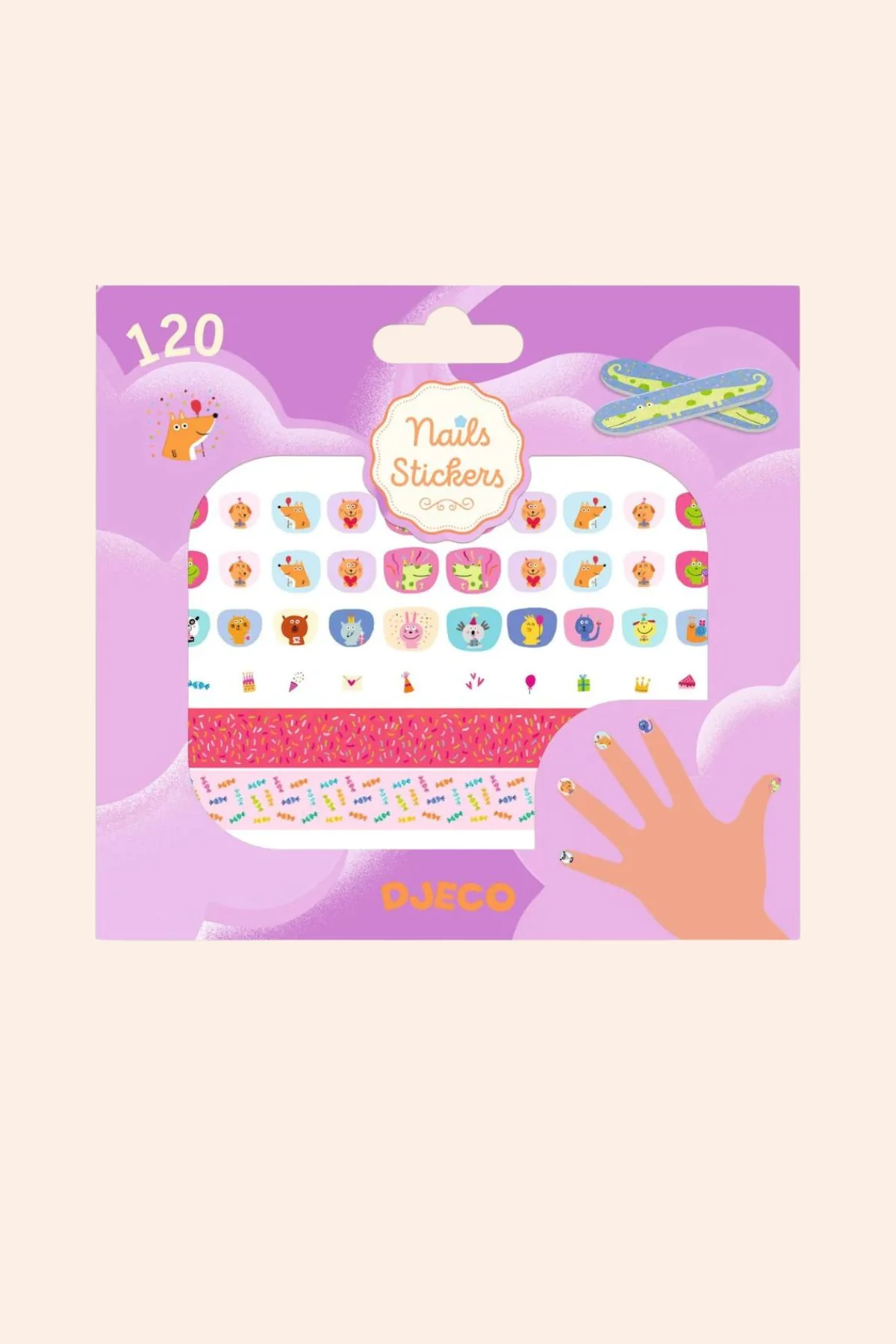 Djeco - Nails Stickers - Happy Birthday