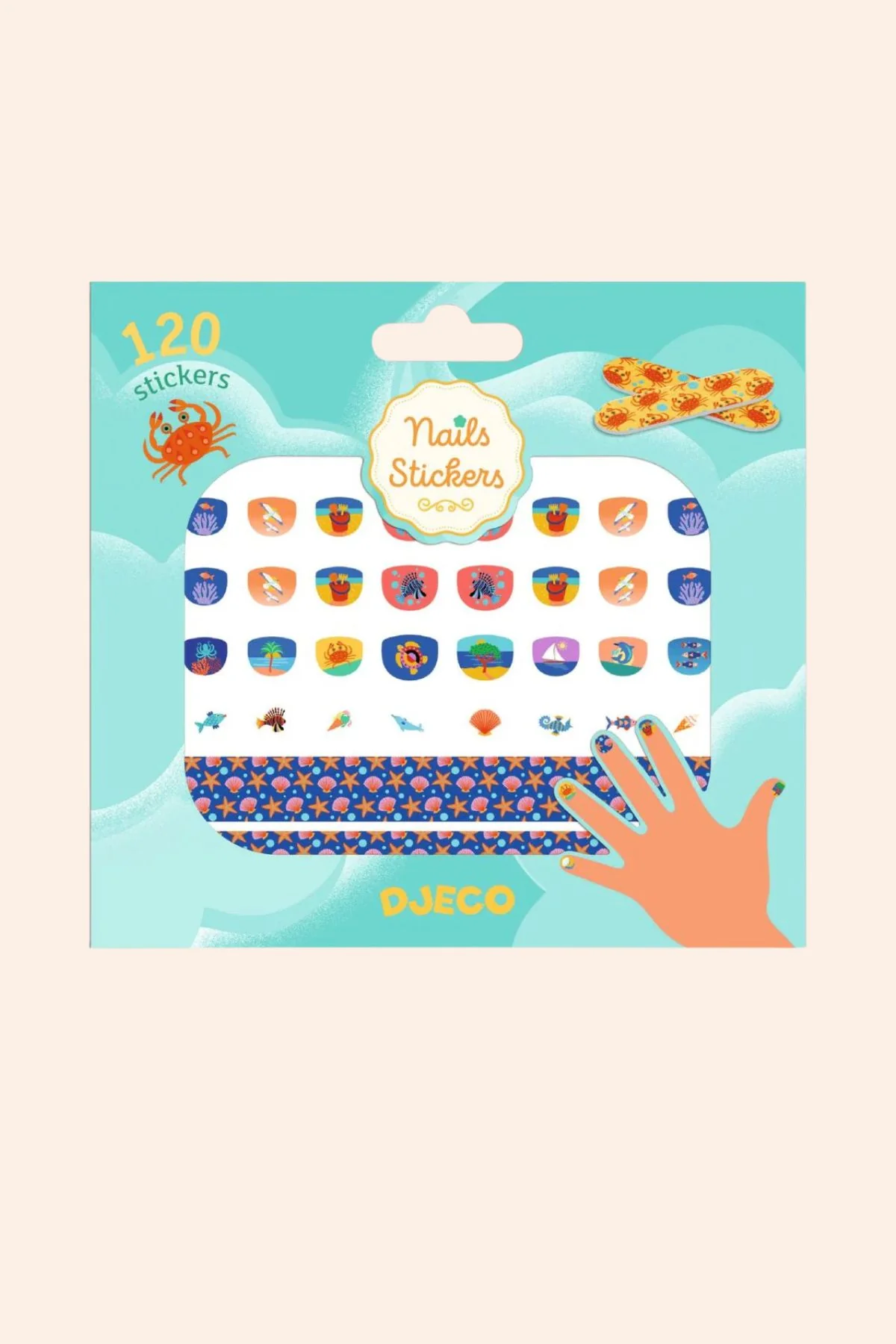 Djeco - Nails Stickers - Mediterranean