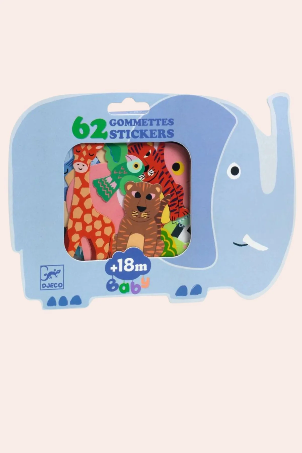 Djeco - Safari Animals - Stickers