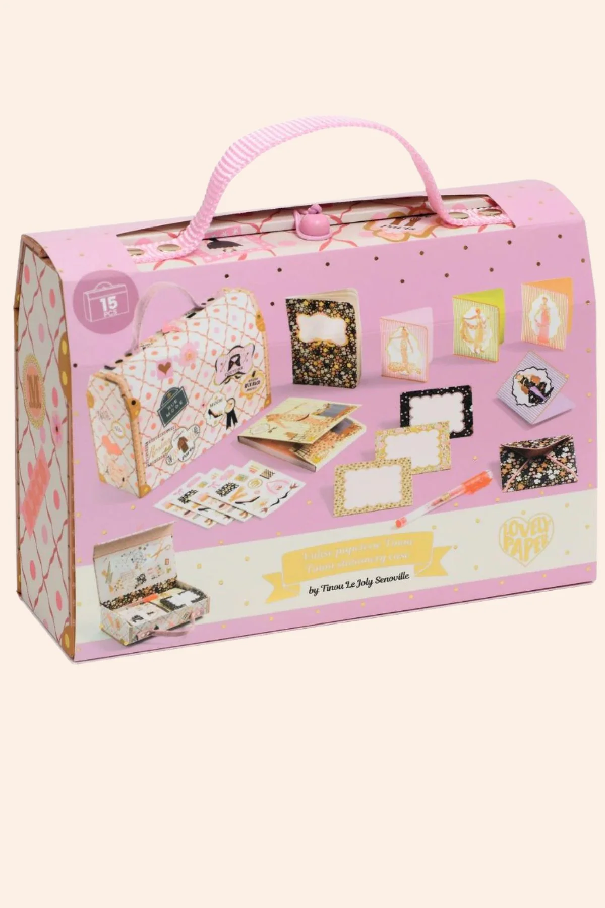 Djeco - Tinou Stationery Case - Tinou Le Joly Senoville