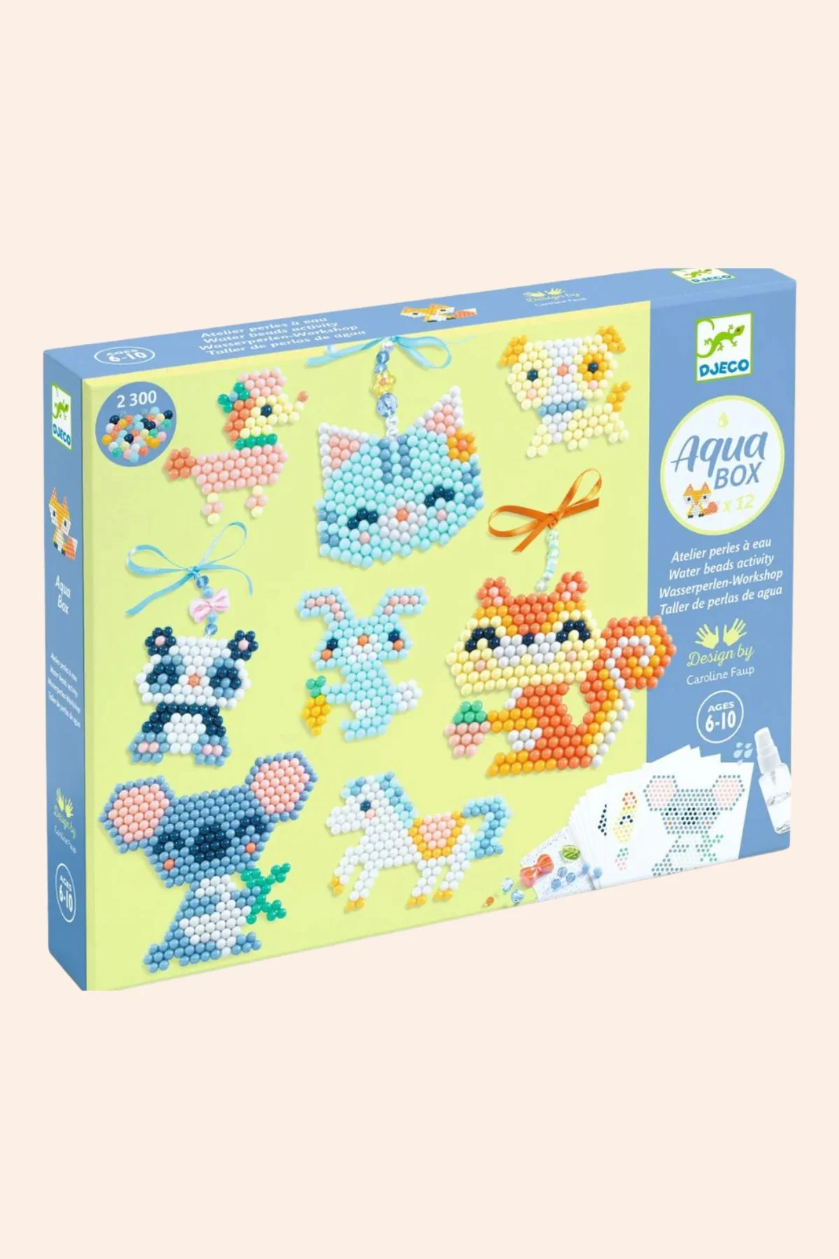 Djeco - Water Beads Activity - Aqua Box - Furry Friends