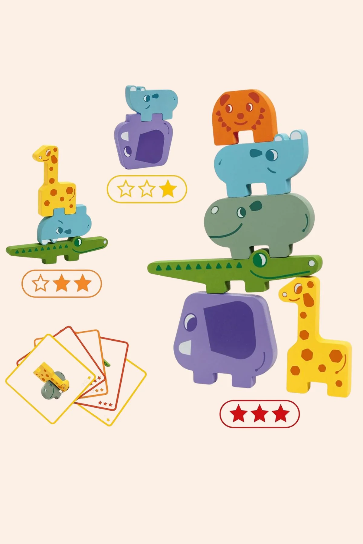 Djeco Ze Totanimo Blocks - Wood Blocks - Construction Game - Image 3