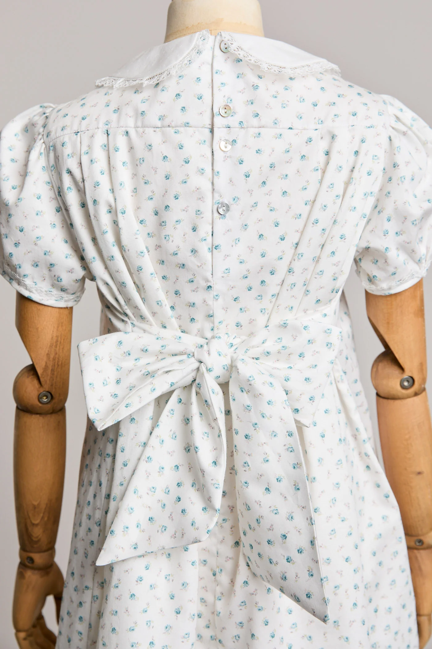 Eloise Dress in Blue Petit Rose - Image 10