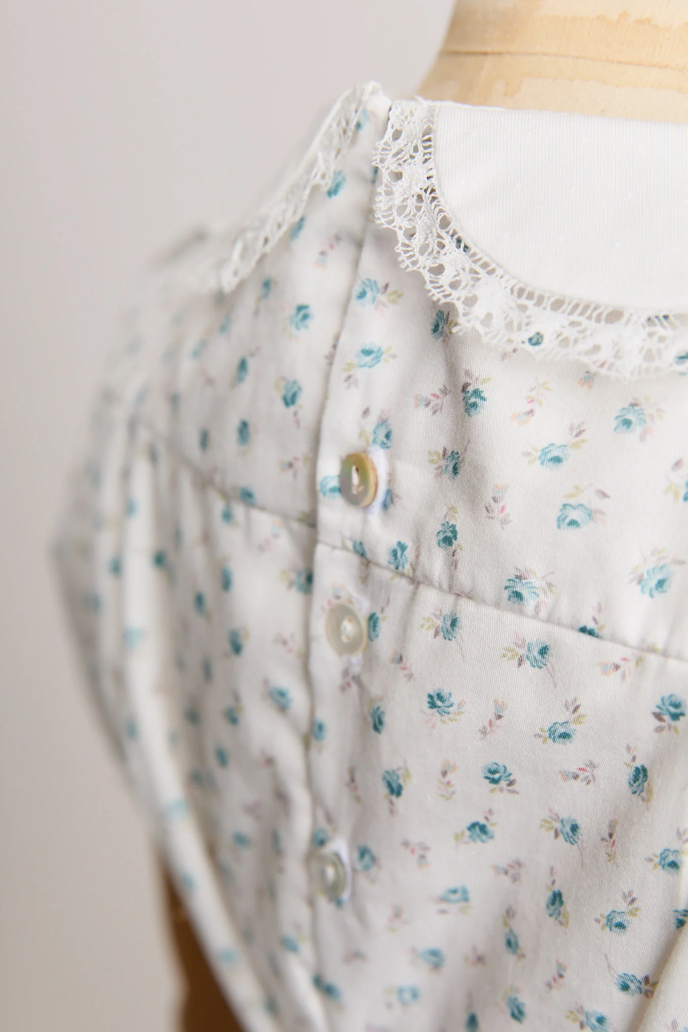Eloise Dress in Blue Petit Rose - Image 12