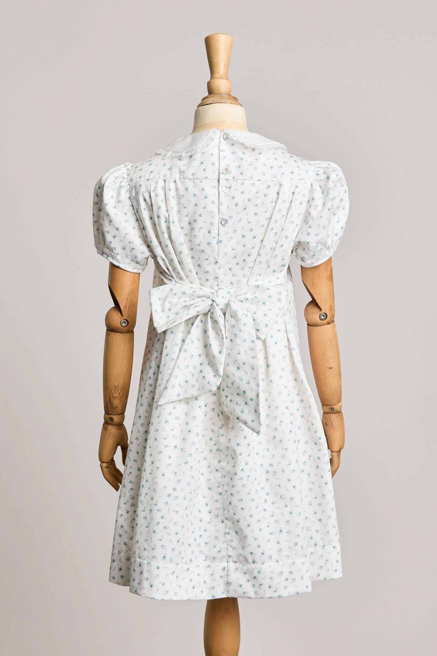 Eloise Dress in Blue Petit Rose - Image 3