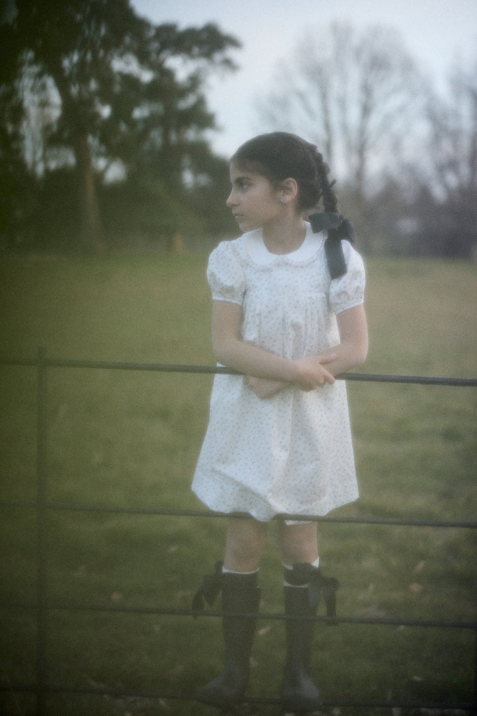 Eloise Dress in Blue Petit Rose - Image 5