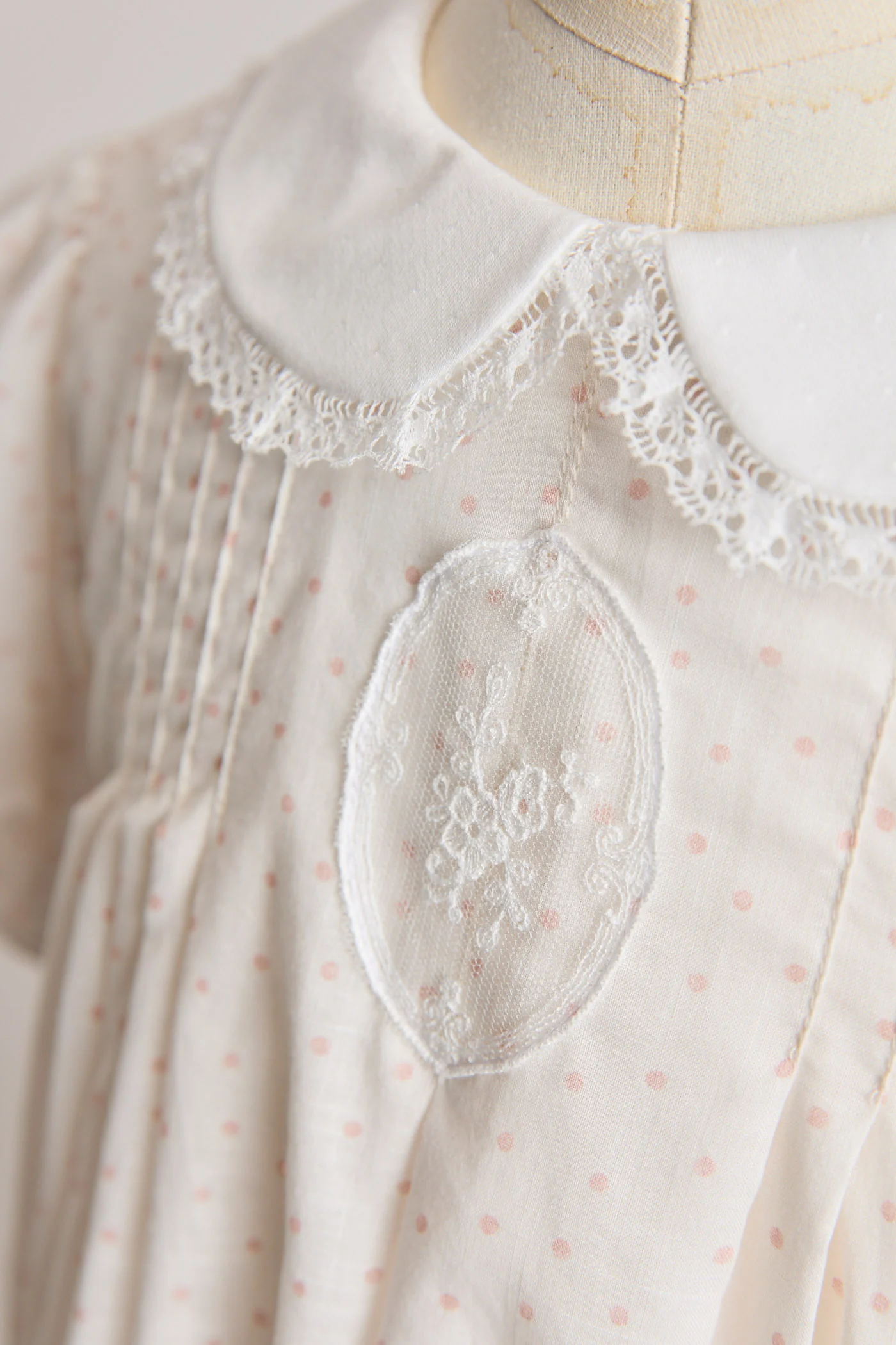 Eloise Dress Blush Polka Dots - Image 5
