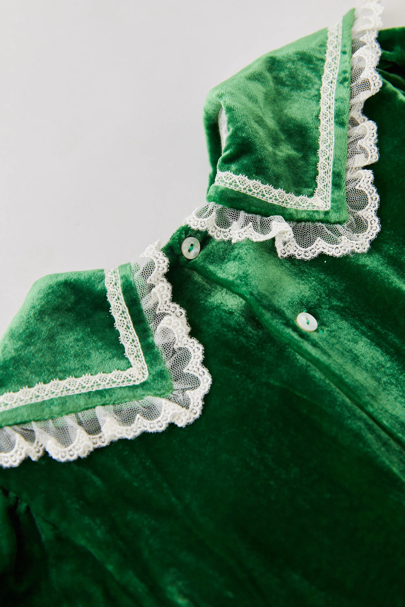 Ginger Dress Green Velvet - Occasional Party - Image 7