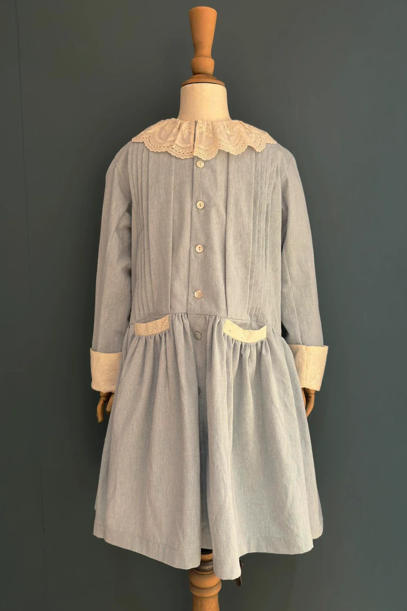 Pretzel Dress in Glacier Mist