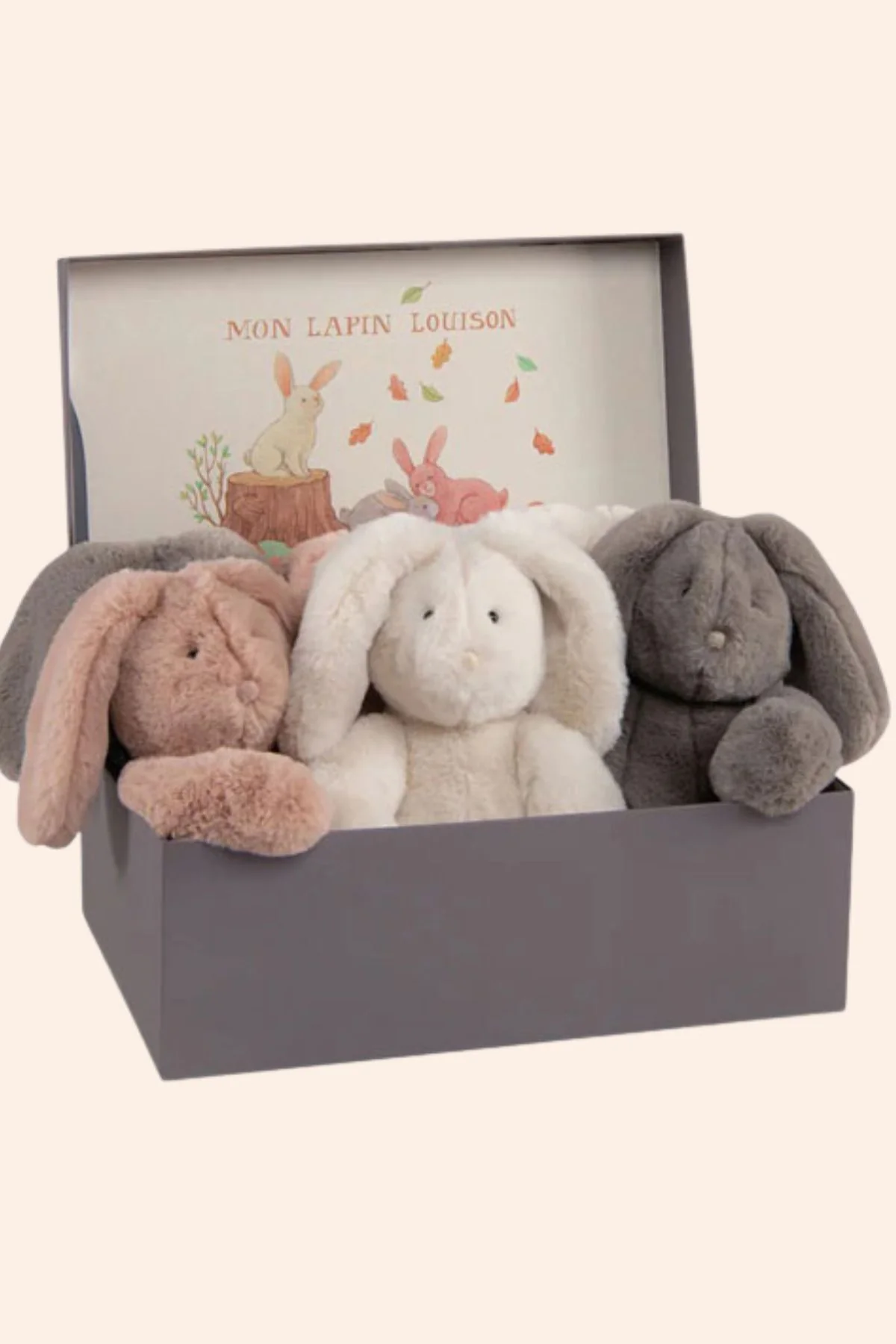 Moulin Roty - Arthur & Louison - Louison Rabbit - Grey - Image 2