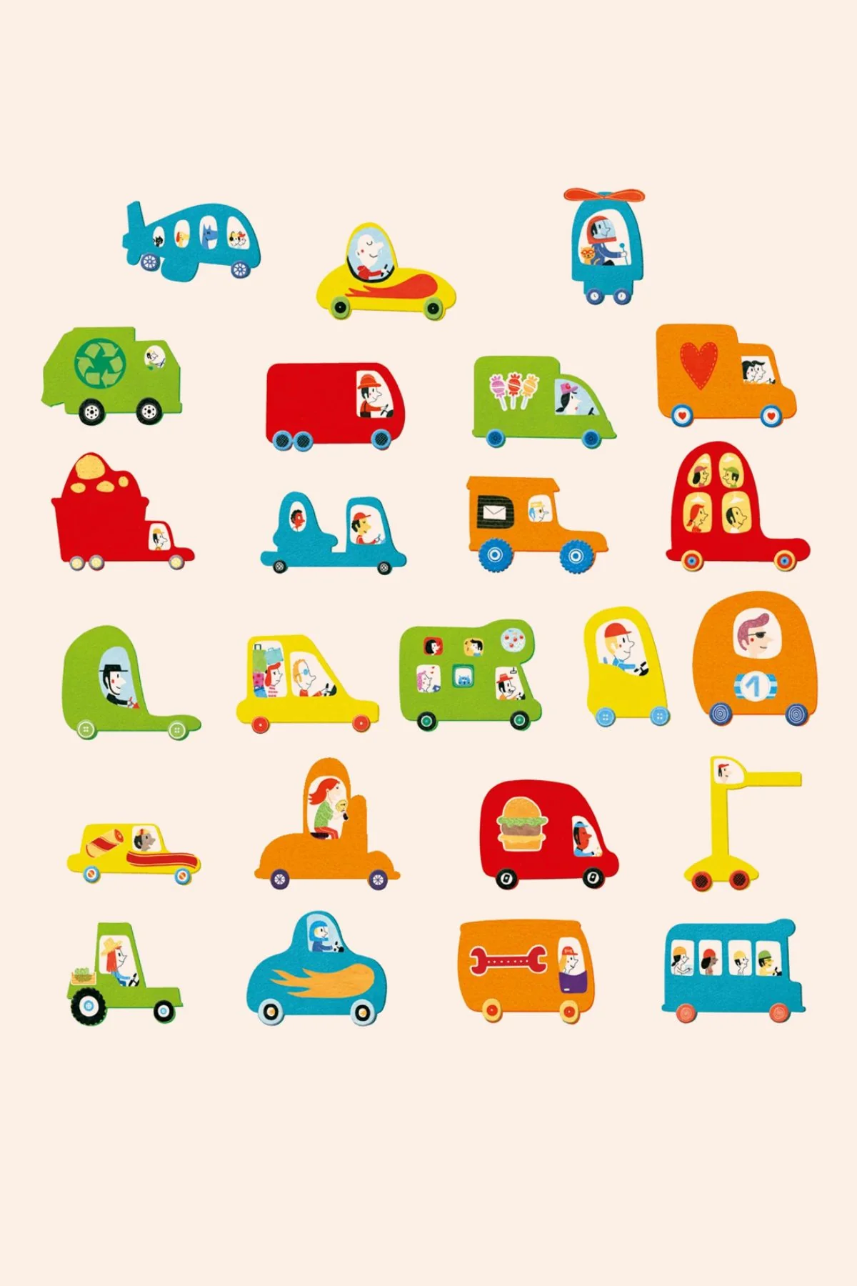 Djeco - Create With Stickers - I love cars - Image 2
