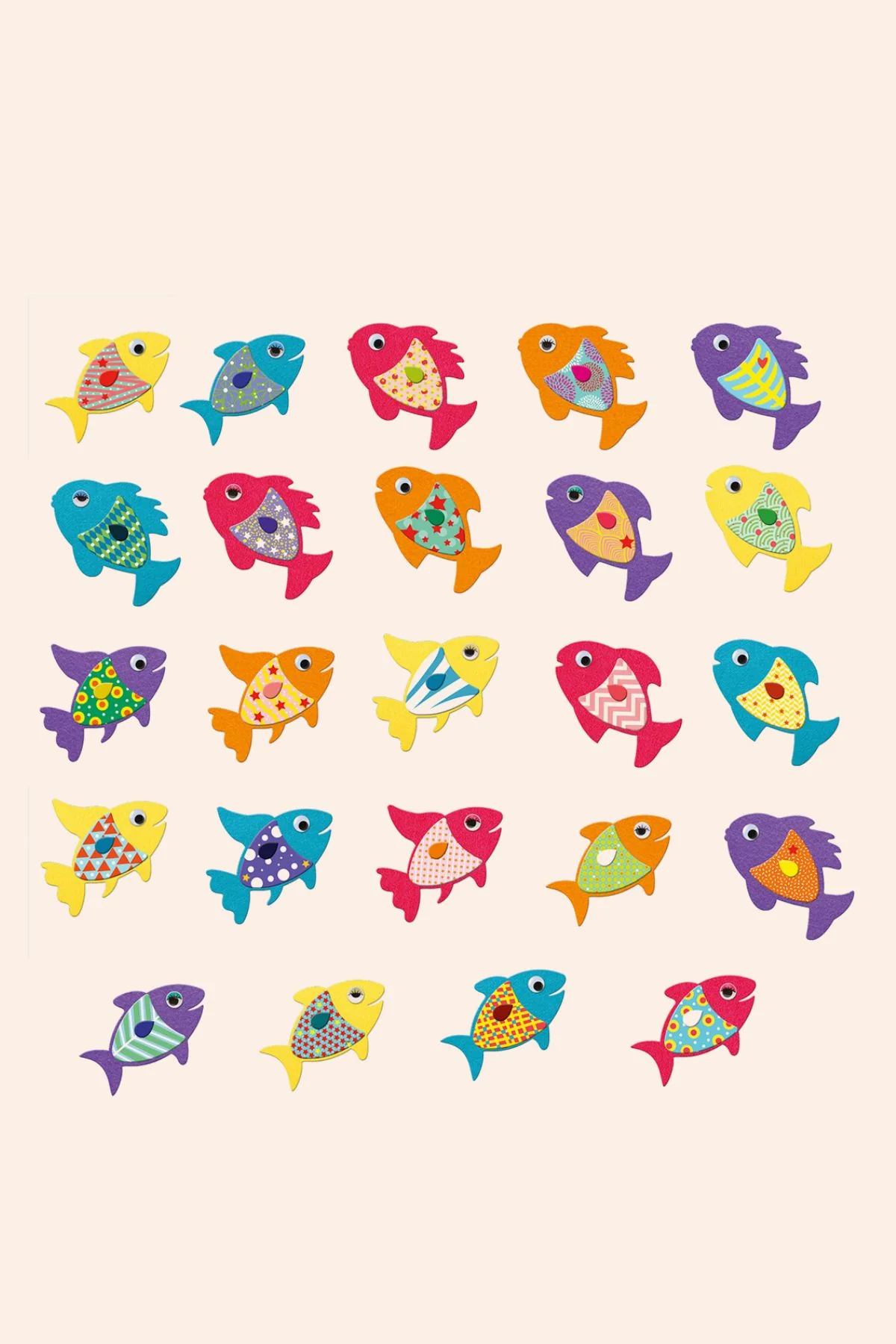 Djeco - Create With Stickers - I love fish - Image 2