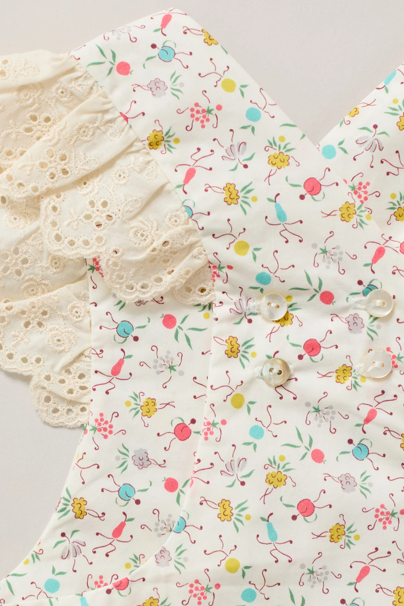 Baby Lace Pinafore in Happy Print - Image 5